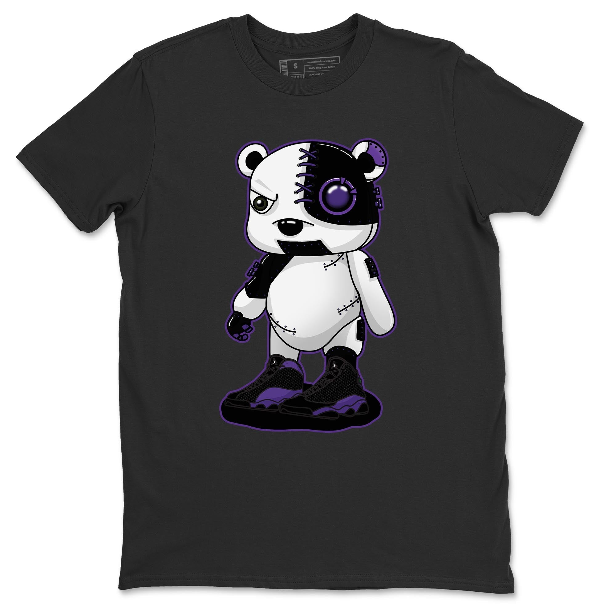 Jordan 13 Court Purple Shirt To Match Jordans Cyborg Bear Sneaker Tees Jordan 13 Court Purple Drip Gear Zone Sneaker Matching Clothing Unisex Shirts
