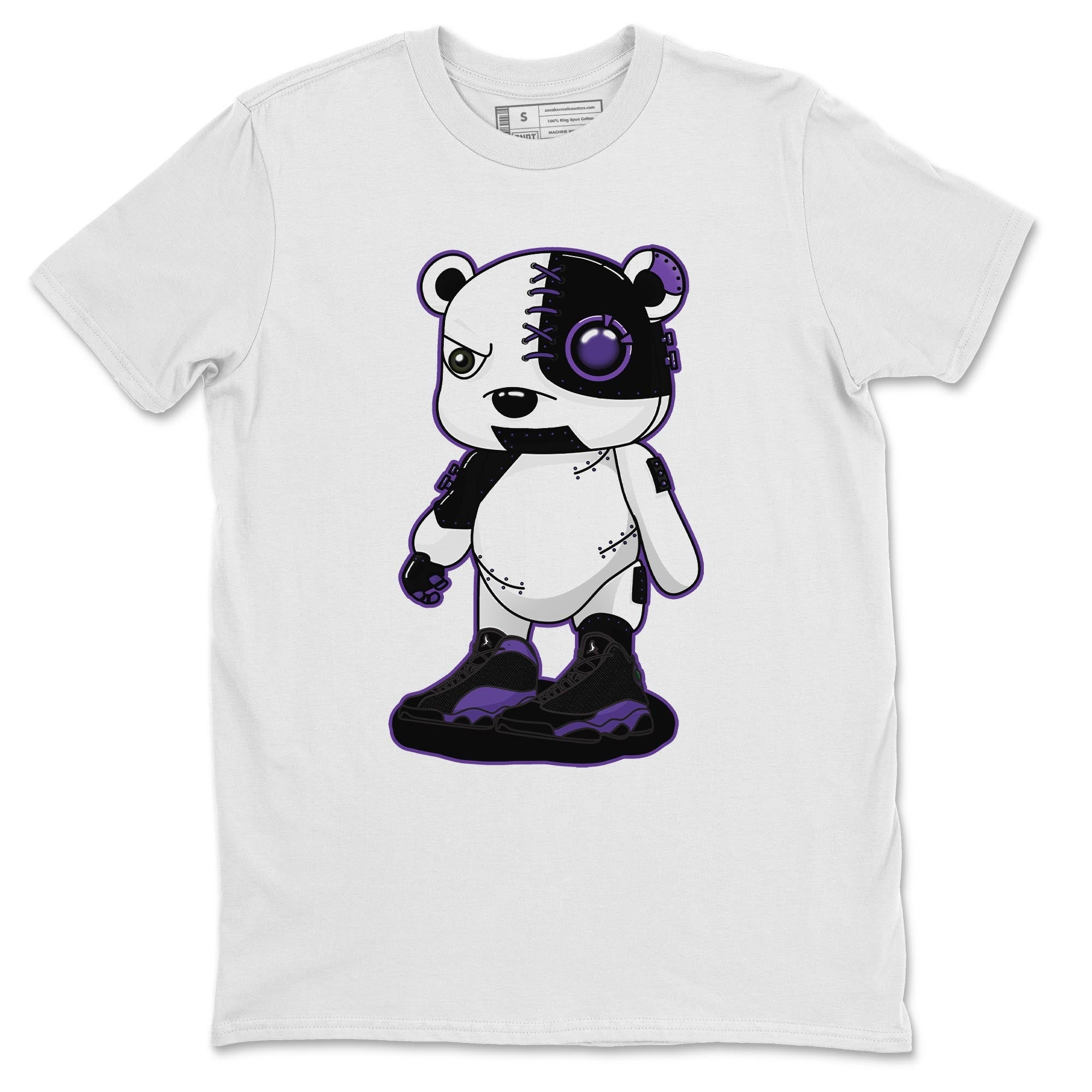 Jordan 13 Court Purple Shirt To Match Jordans Cyborg Bear Sneaker Tees Jordan 13 Court Purple Drip Gear Zone Sneaker Matching Clothing Unisex Shirts