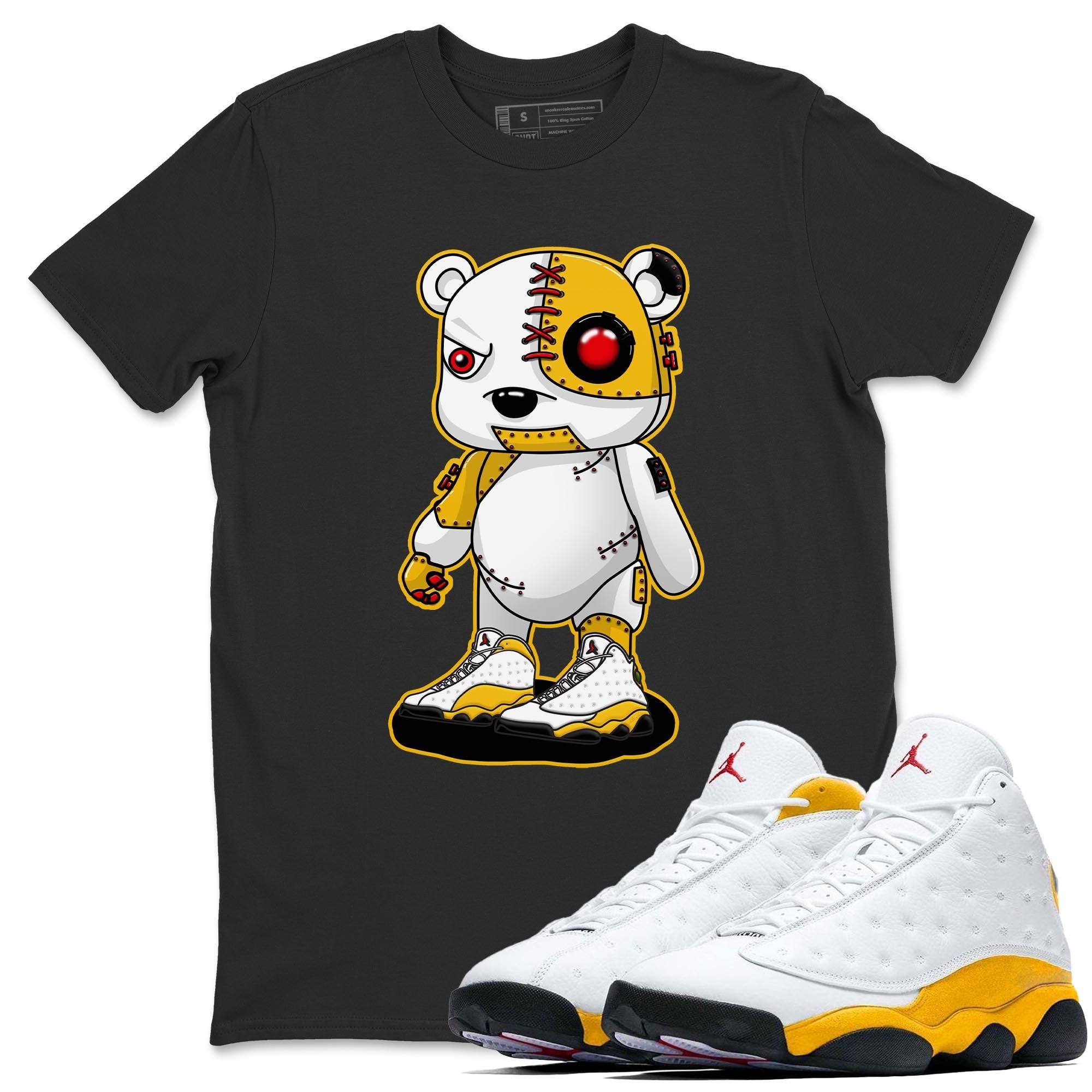 Jordan 13 Del Sol Shirt To Match Jordans Cyborg Bear Sneaker Tees Jordan 13 Del Sol Drip Gear Zone Sneaker Matching Clothing Unisex Shirts