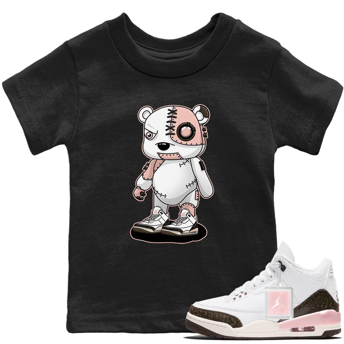 Jordan 3 Atmosphere Sneaker Matching T-Shirt Cyborg Bear Sneaker Tees Jordan 3 Atmosphere Sneaker Release Tees Kids Shirts