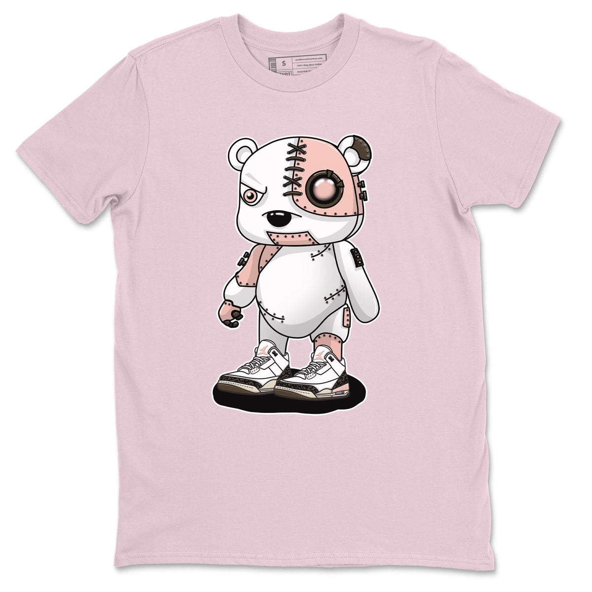 Jordan 3 Atmosphere Sneaker Matching T-Shirt Cyborg Bear Sneaker Tees Jordan 3 Atmosphere Sneaker Release Tees Crew Neck Tees