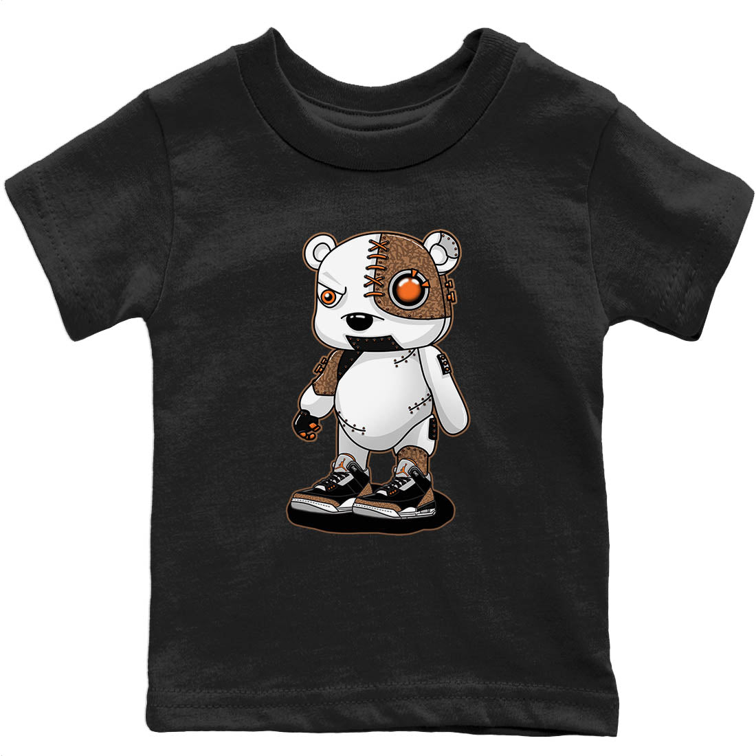 Jordan 3 Desert Elephant Sneaker Matching T-Shirt Cyborg Bear Sneaker Tees Jordan 3 Desert Elephant Sneaker Release Tees Kids Shirts