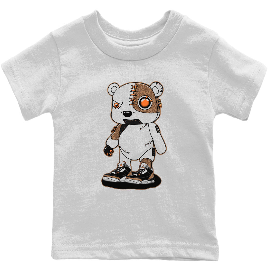 Jordan 3 Desert Elephant Sneaker Matching T-Shirt Cyborg Bear Sneaker Tees Jordan 3 Desert Elephant Sneaker Release Tees Kids Shirts