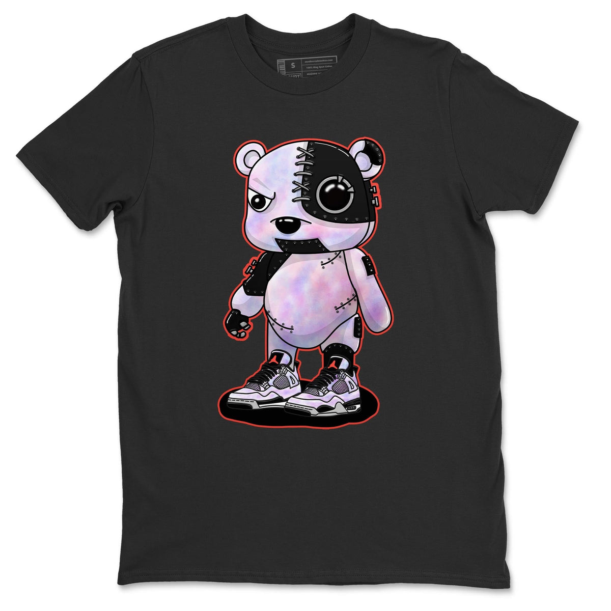 Jordan 4 Zen Master Sneaker Matching T-Shirt Cyborg Bear Sneaker Tees Jordan 4 Zen Master Sneaker Release Tees Crew Neck Tees