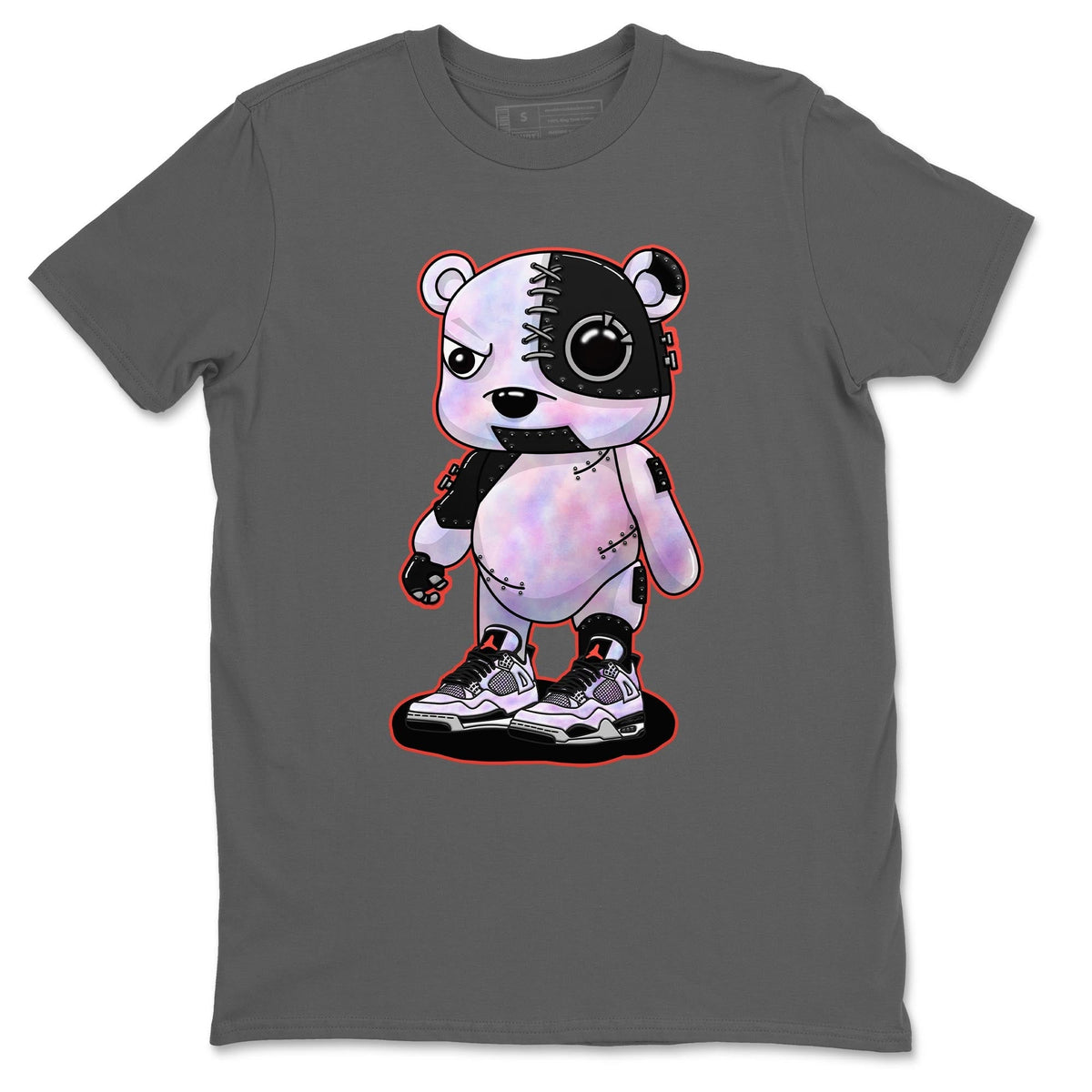 Jordan 4 Zen Master Sneaker Matching T-Shirt Cyborg Bear Sneaker Tees Jordan 4 Zen Master Sneaker Release Tees Crew Neck Tees