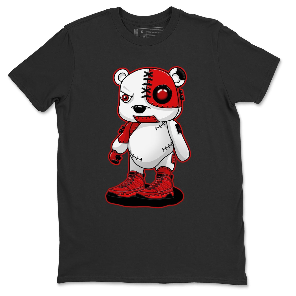 Jordan 9 Chile Red Shirt To Match Jordans Cyborg Bear Sneaker Tees Jordan 9 Chile Red Drip Gear Zone Sneaker Matching Clothing Unisex Shirts