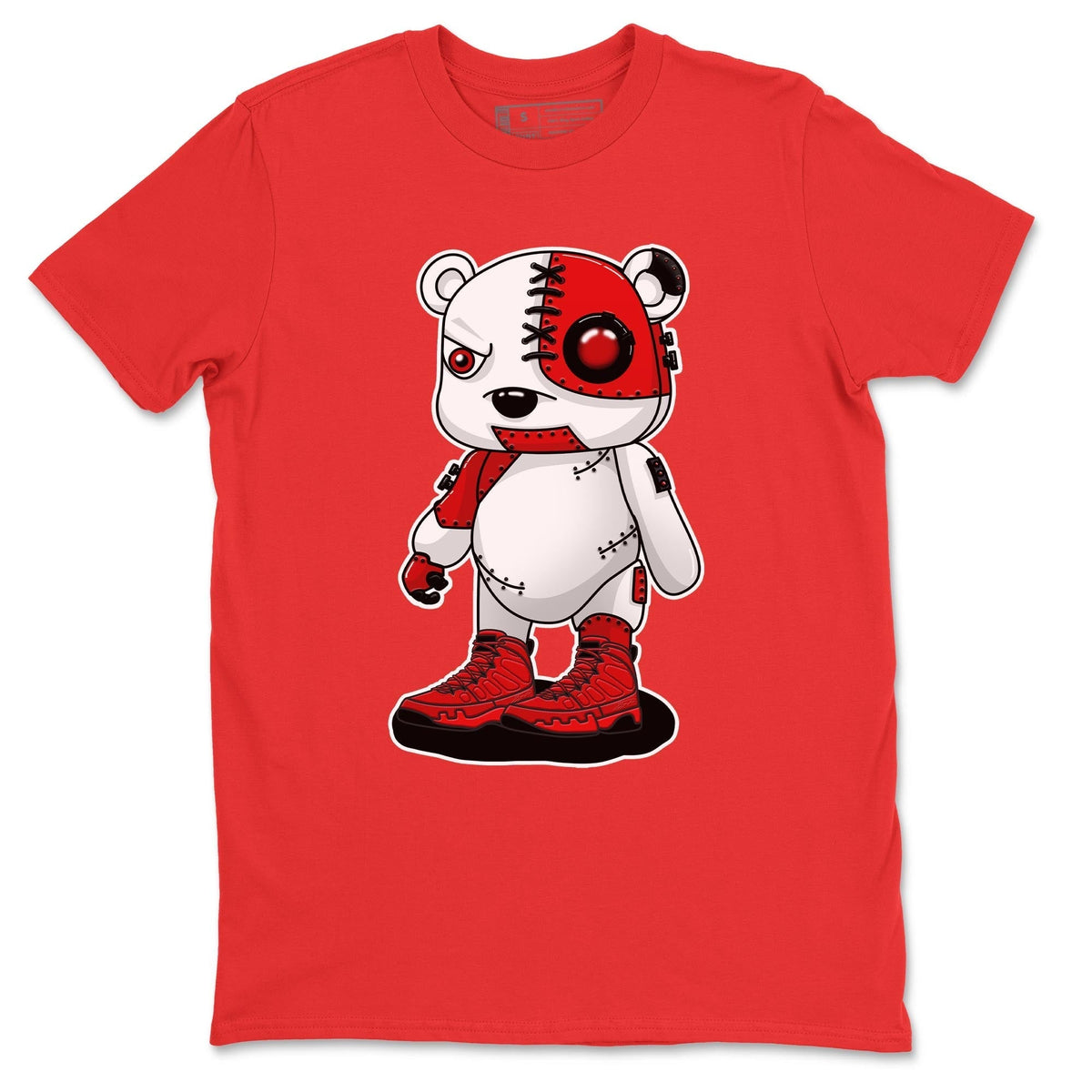 Jordan 9 Chile Red Shirt To Match Jordans Cyborg Bear Sneaker Tees Jordan 9 Chile Red Drip Gear Zone Sneaker Matching Clothing Unisex Shirts