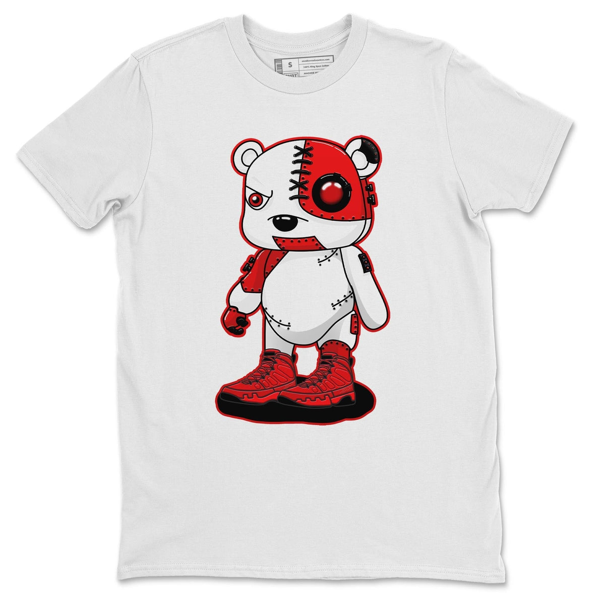 Jordan 9 Chile Red Shirt To Match Jordans Cyborg Bear Sneaker Tees Jordan 9 Chile Red Drip Gear Zone Sneaker Matching Clothing Unisex Shirts