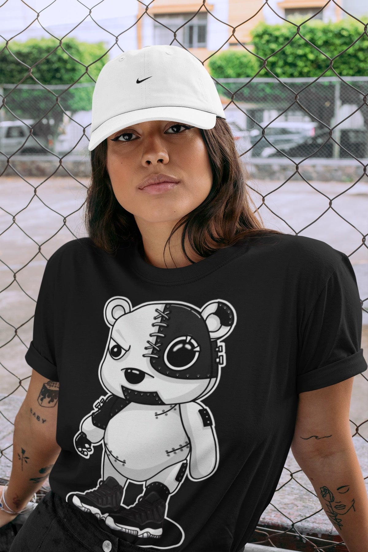 Jordan 11 72-10 Sneaker Matching T-Shirt Cyborg Bear Sneaker Tees Jordan 11 72-10 Sneaker Release Tees Crew Neck Tees