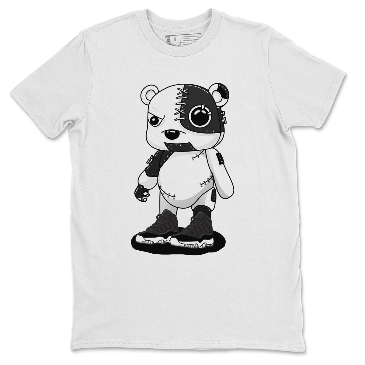 Jordan 11 72-10 Sneaker Matching T-Shirt Cyborg Bear Sneaker Tees Jordan 11 72-10 Sneaker Release Tees Crew Neck Tees