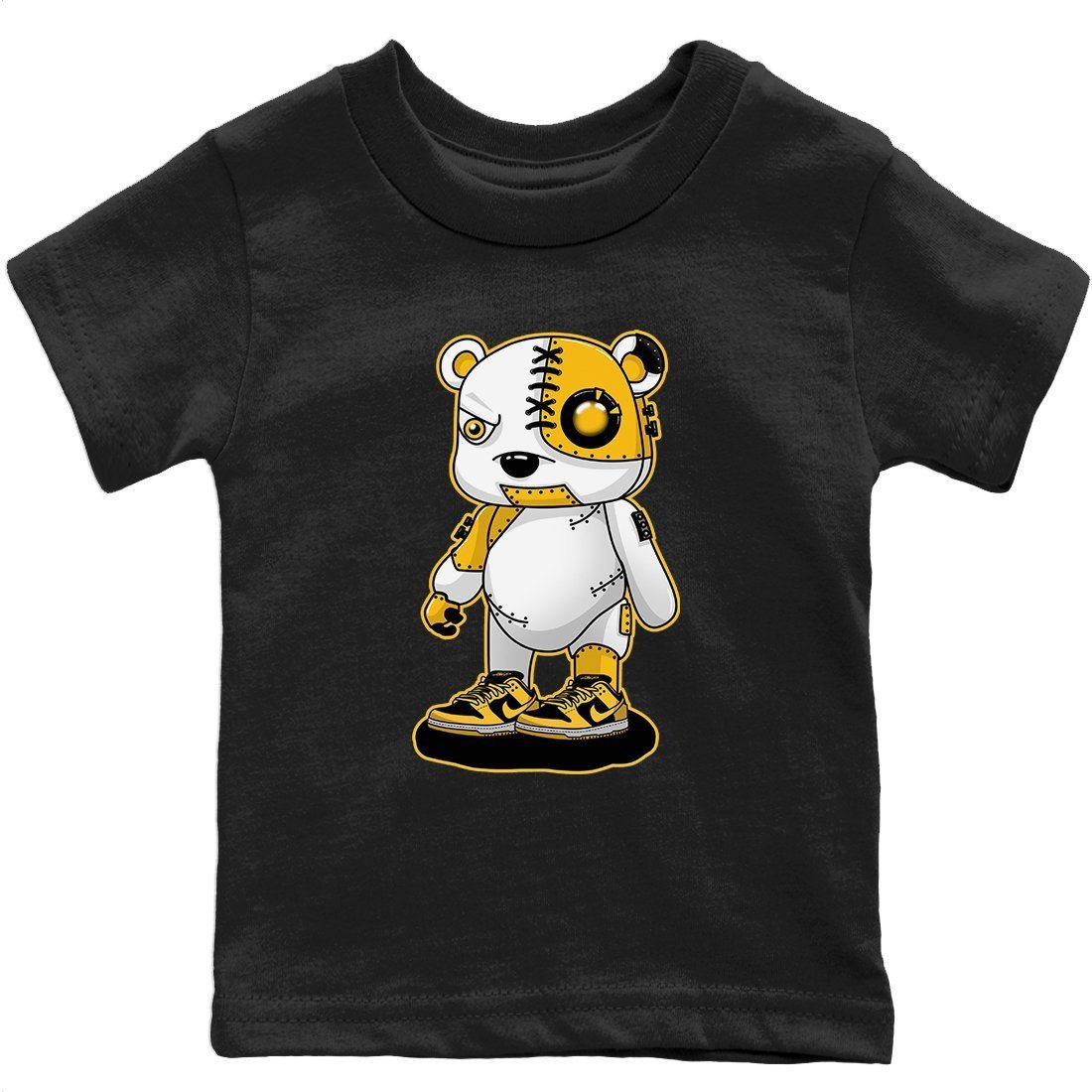 Dunk Championship Goldenrod Sneaker Match Tees Cyborg Bear Sneaker Tees Dunk Championship Goldenrod Jordan to match sneaker T-Shirt Kids Shirts