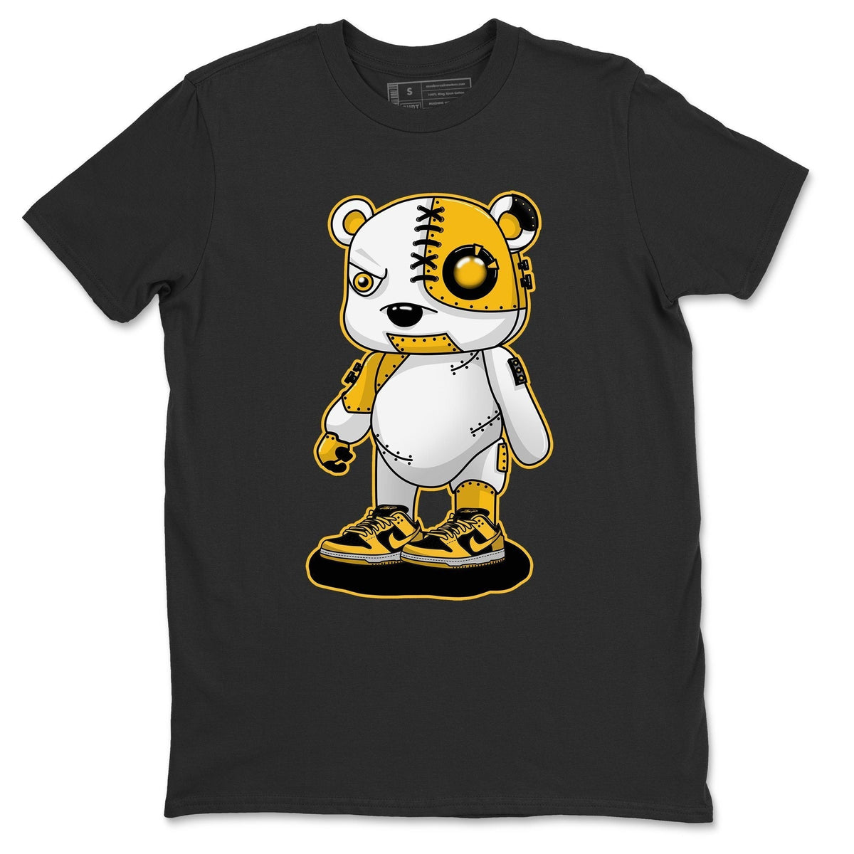 Dunk Championship Goldenrod Sneaker Match Tees Cyborg Bear Sneaker Tees Dunk Championship Goldenrod Jordan to match sneaker T-Shirt Crew Neck Shirts