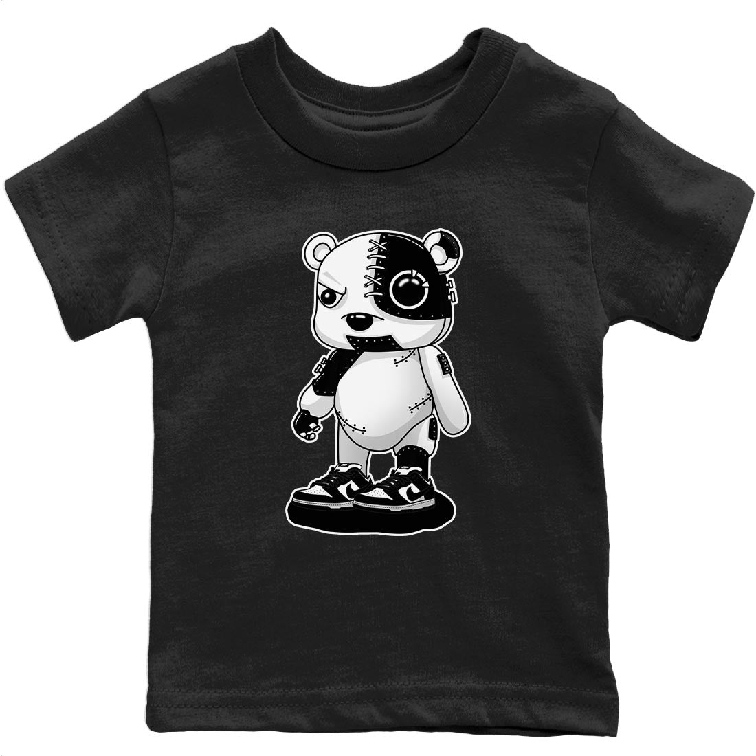 Dunk Panda Sneaker Match Tees Cyborg Bear Sneaker Tees Dunk Panda Jordan to match sneaker T-Shirt Kids Shirts