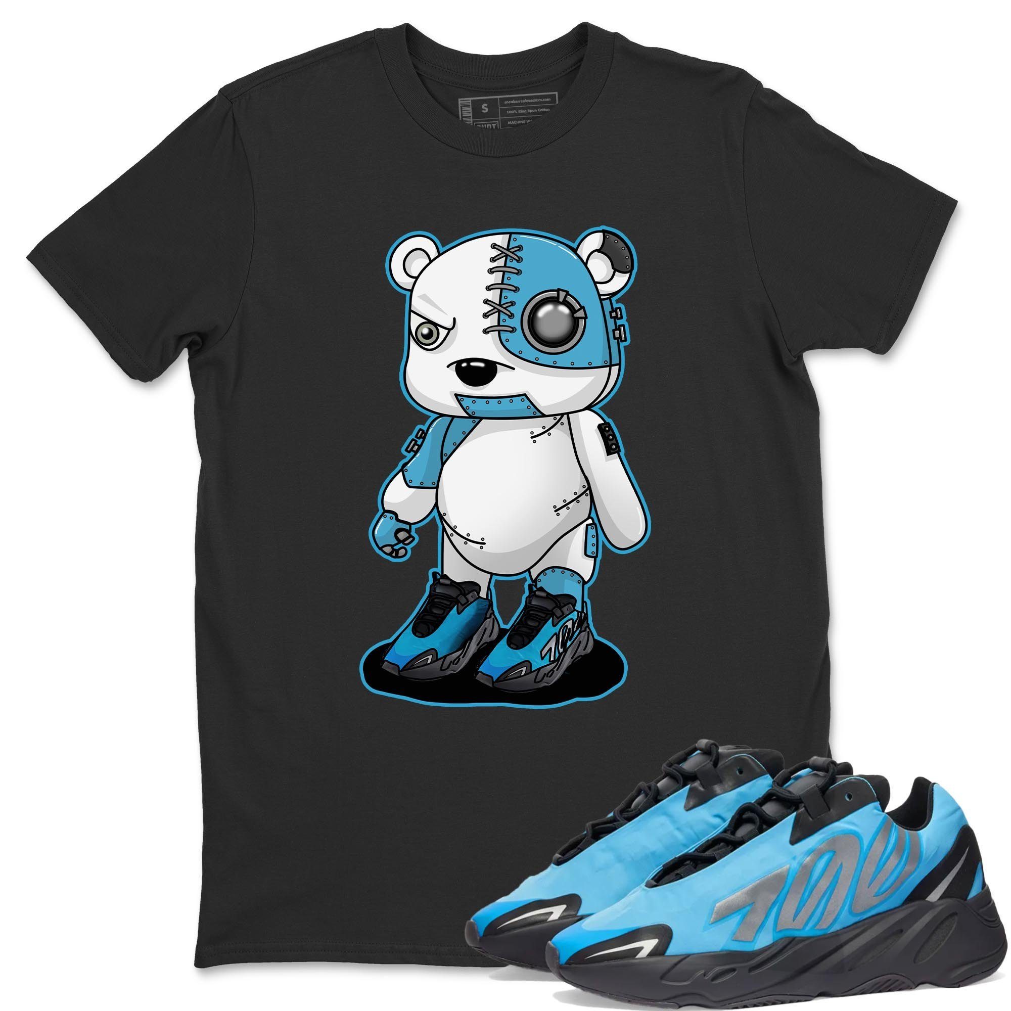 Yeezy 700 Bright Cyan Shirt To Match Jordans Cyborg Bear Sneaker Tees Yeezy 700 Bright Cyan Drip Gear Zone Sneaker Matching Clothing Unisex Shirts