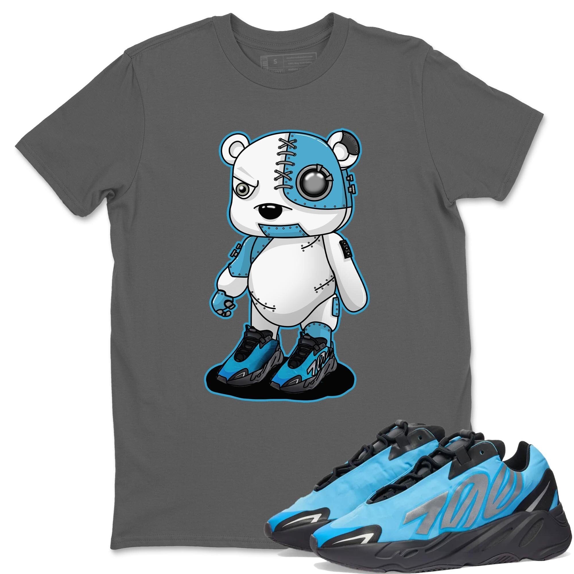 Yeezy 700 Bright Cyan Shirt To Match Jordans Cyborg Bear Sneaker Tees Yeezy 700 Bright Cyan Drip Gear Zone Sneaker Matching Clothing Unisex Shirts