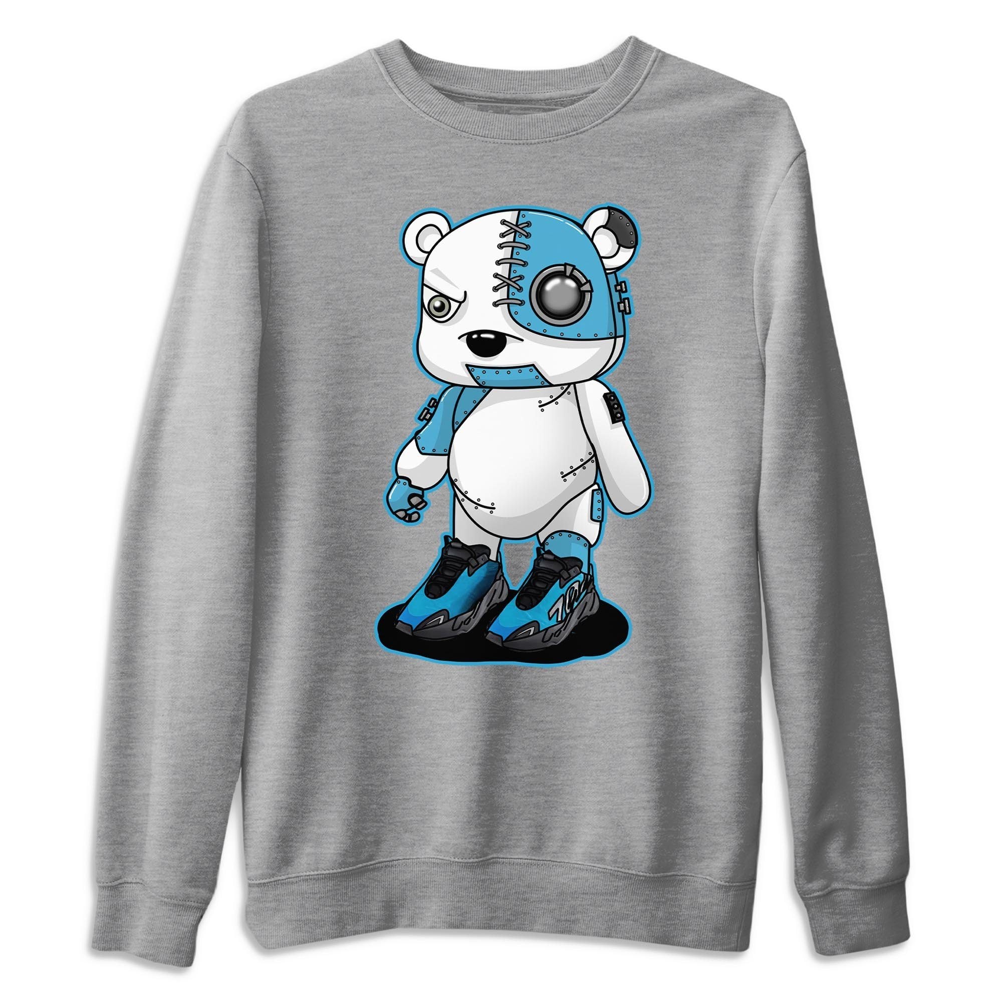 Yeezy 700 Bright Cyan Shirt To Match Jordans Cyborg Bear Sneaker Tees Yeezy 700 Bright Cyan Drip Gear Zone Sneaker Matching Clothing Unisex Shirts