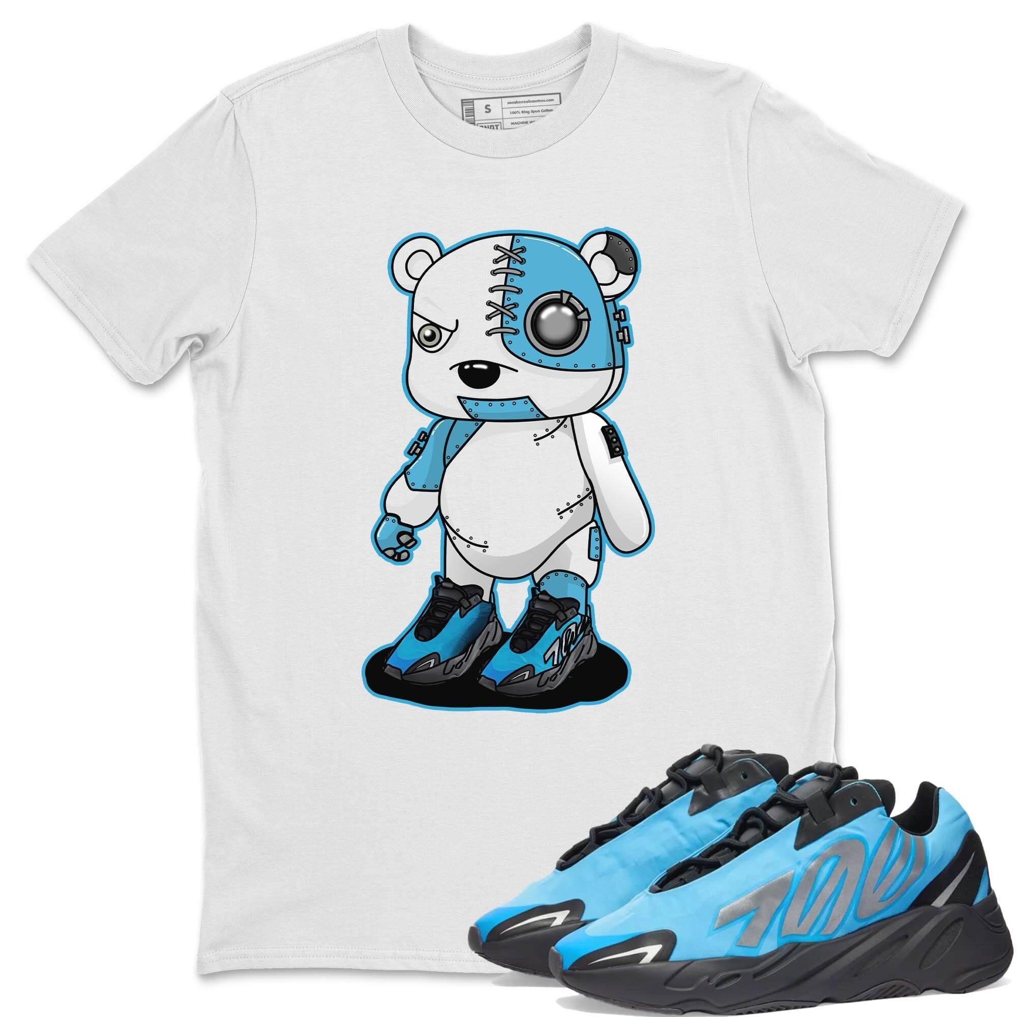 Yeezy 700 Bright Cyan Shirt To Match Jordans Cyborg Bear Sneaker Tees Yeezy 700 Bright Cyan Drip Gear Zone Sneaker Matching Clothing Unisex Shirts