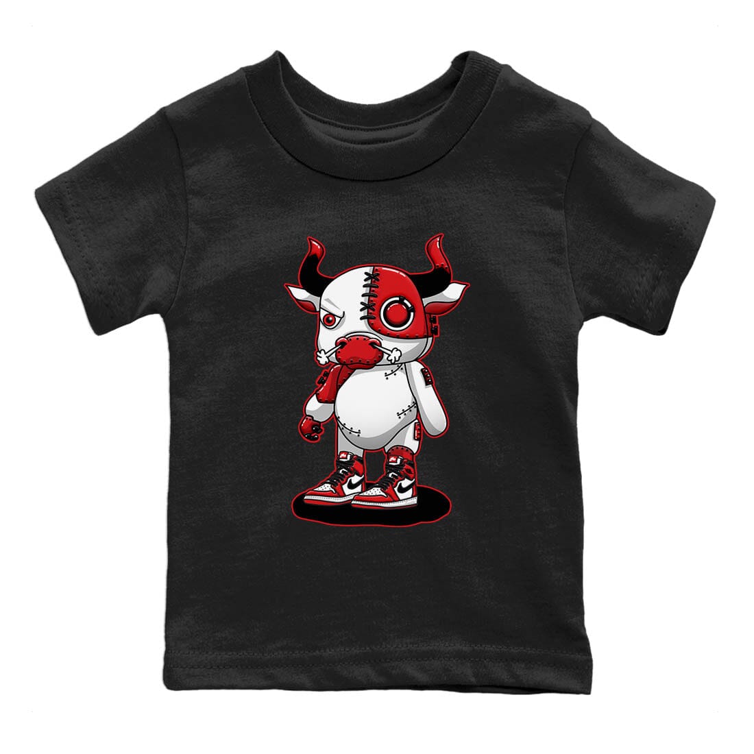 Jordan 1 lost & found Sneaker Matching T-Shirt Cyborg Bull Sneaker Tees Jordan 1 lost & found Sneaker Release Tees Kids Shirts