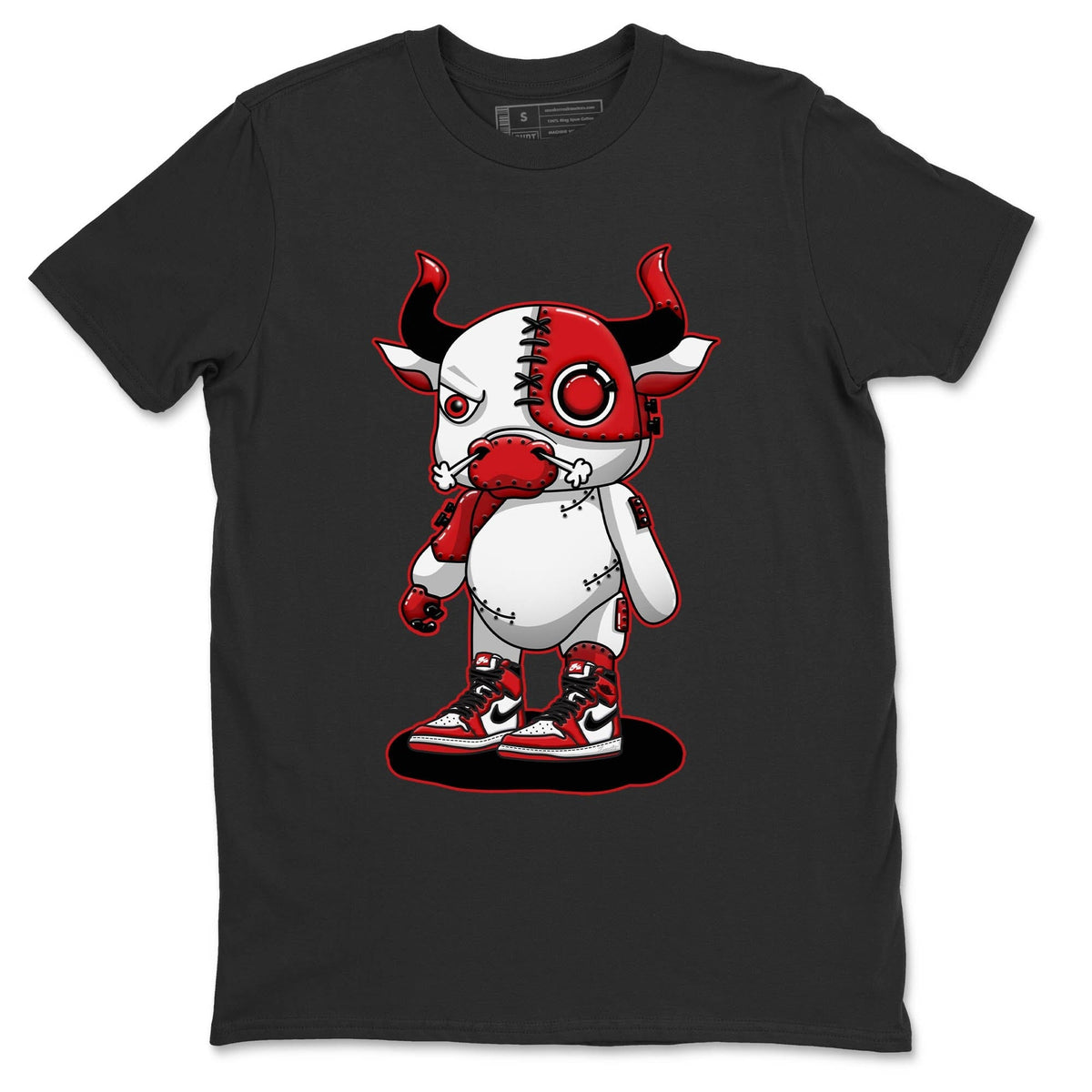 Jordan 1 lost & found Sneaker Matching T-Shirt Cyborg Bull Sneaker Tees Jordan 1 lost & found Sneaker Release Tees Crew Neck Tees