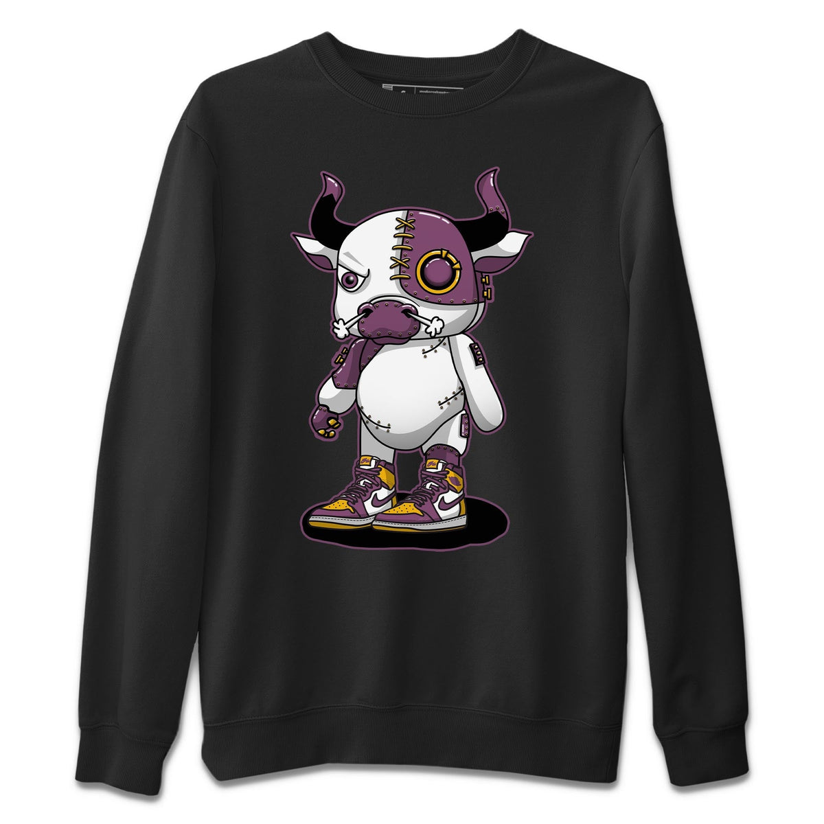Jordan 1 Brotherhood Sneaker Matching T-Shirt Cyborg Bull Sneaker Tees Jordan 1 Brotherhood Sneaker Release Tees Crew Neck Tees