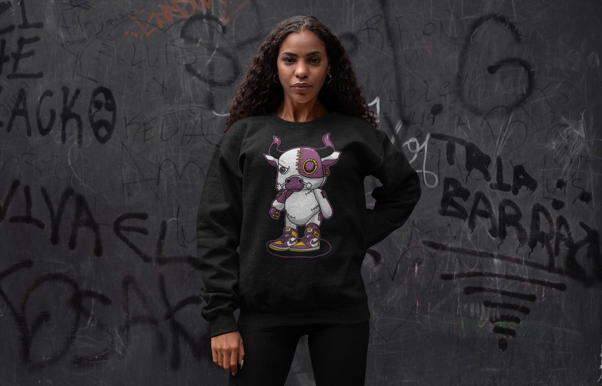 Jordan 1 Brotherhood Sneaker Matching T-Shirt Cyborg Bull Sneaker Tees Jordan 1 Brotherhood Sneaker Release Tees Crew Neck Tees