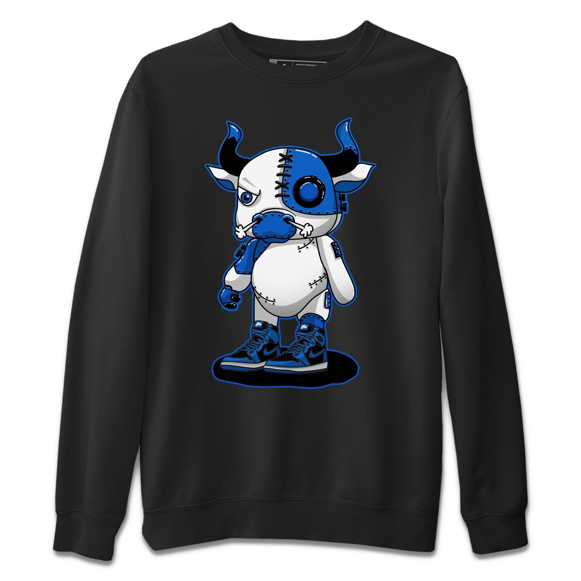 Jordan 1 Dark Marina Blue Sneaker Matching T-Shirt Cyborg Bull Sneaker Tees Jordan 1 Dark Marina Blue Sneaker Release Tees Crew Neck Tees