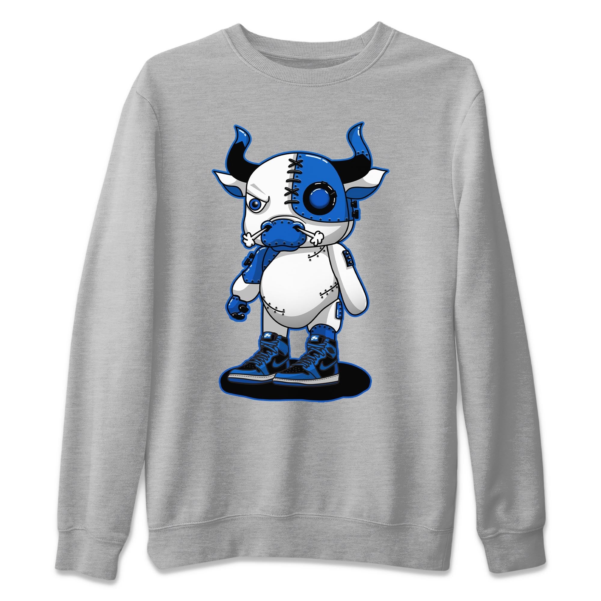 Jordan 1 Dark Marina Blue Sneaker Matching T-Shirt Cyborg Bull Sneaker Tees Jordan 1 Dark Marina Blue Sneaker Release Tees Crew Neck Tees