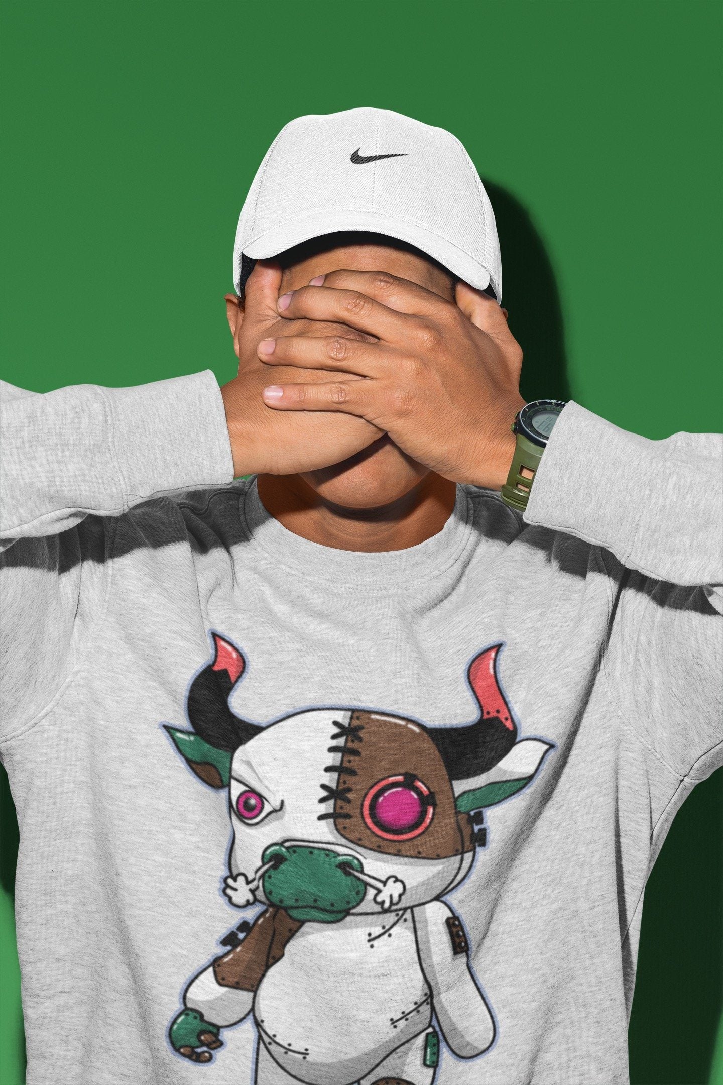 Jordan 1 Hand Crafted Sneaker Matching T-Shirt Cyborg Bull Sneaker Tees Jordan 1 Hand Crafted Sneaker Release Tees Crew Neck Tees