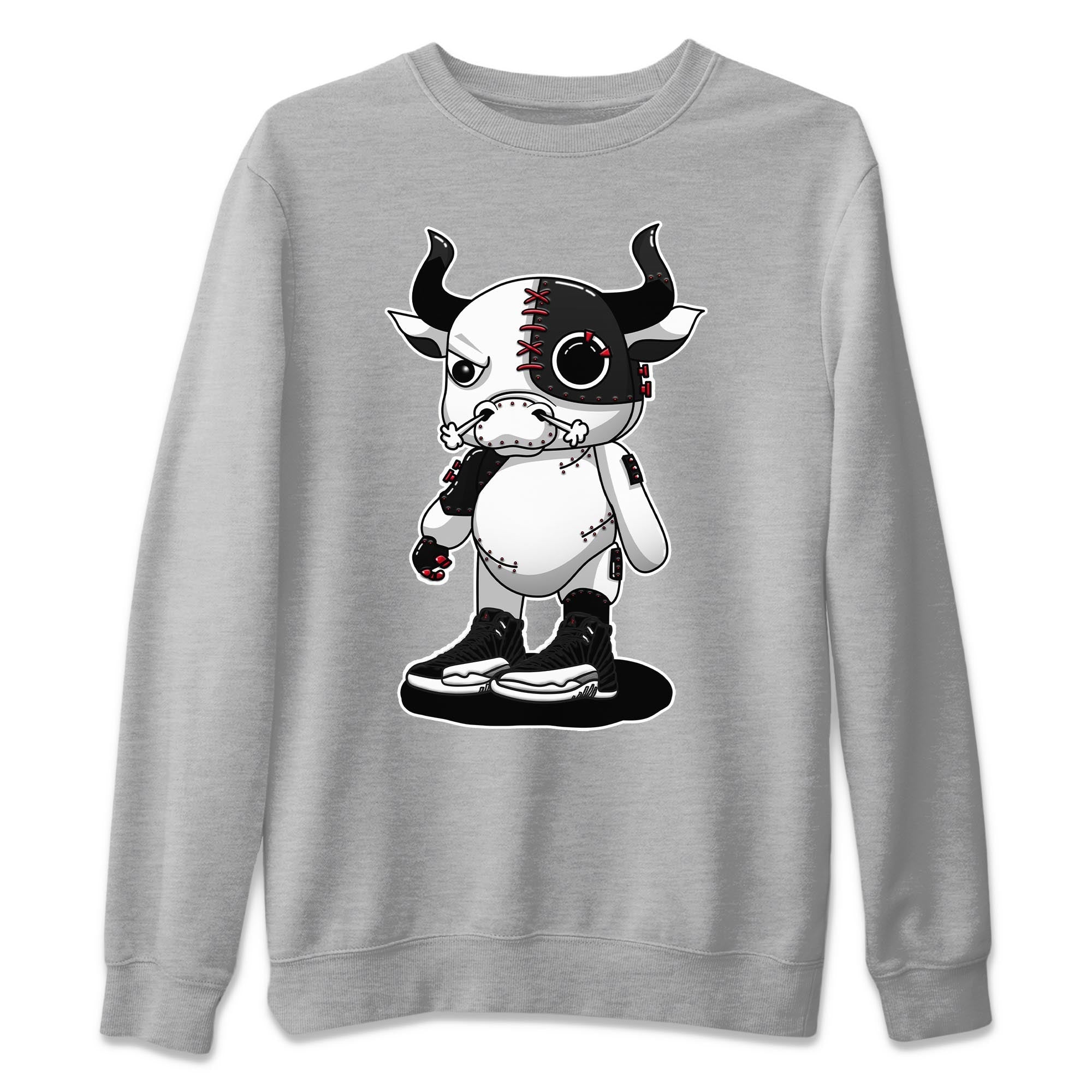 Jordan 12 Playoffs Shirt To Match Jordans Cyborg Bull Sneaker Tees Jordan 12 Playoffs Drip Gear Zone Sneaker Matching Clothing Unisex Shirts