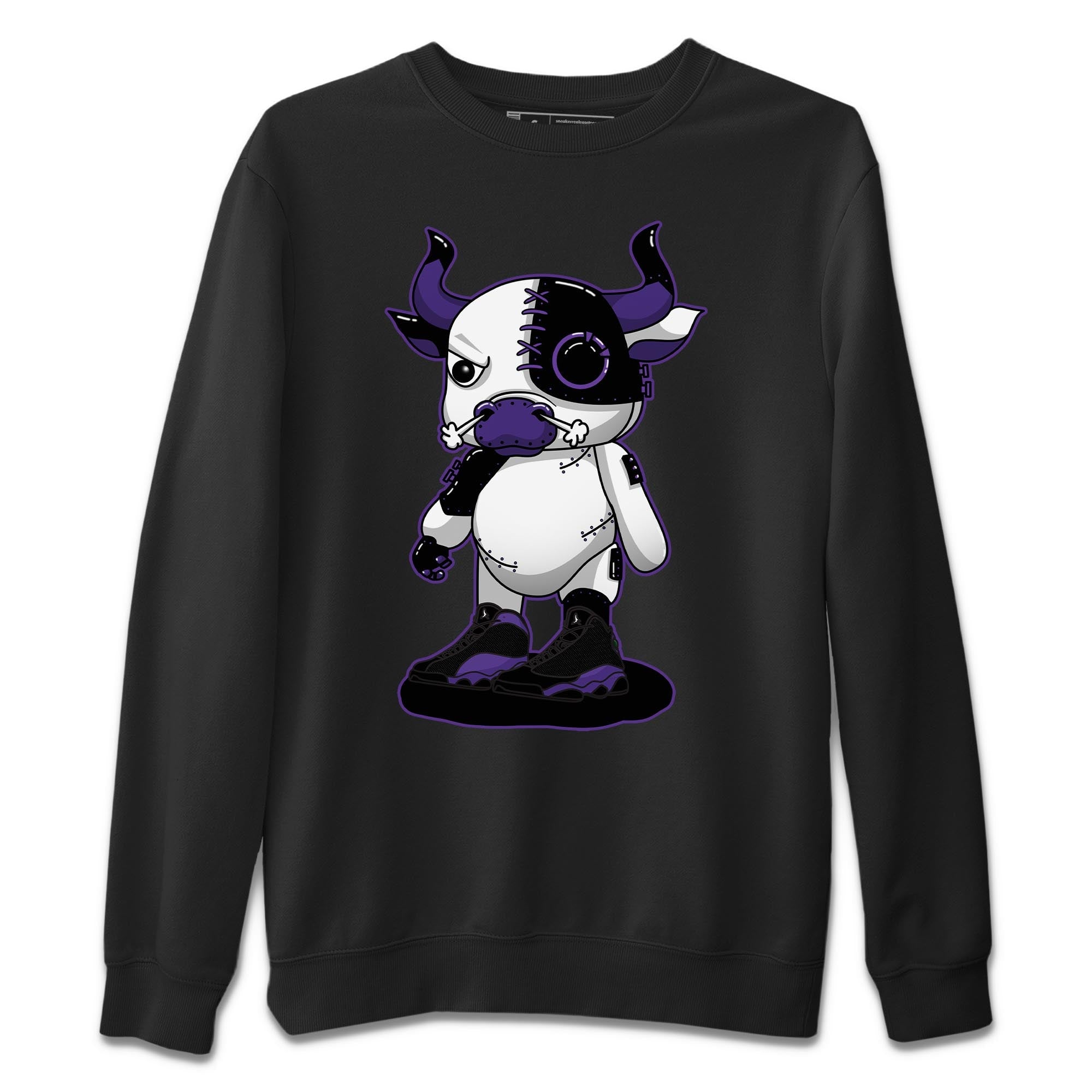 Jordan 13 Court Purple Shirt To Match Jordans Cyborg Bull Sneaker Tees Jordan 13 Court Purple Drip Gear Zone Sneaker Matching Clothing Unisex Shirts