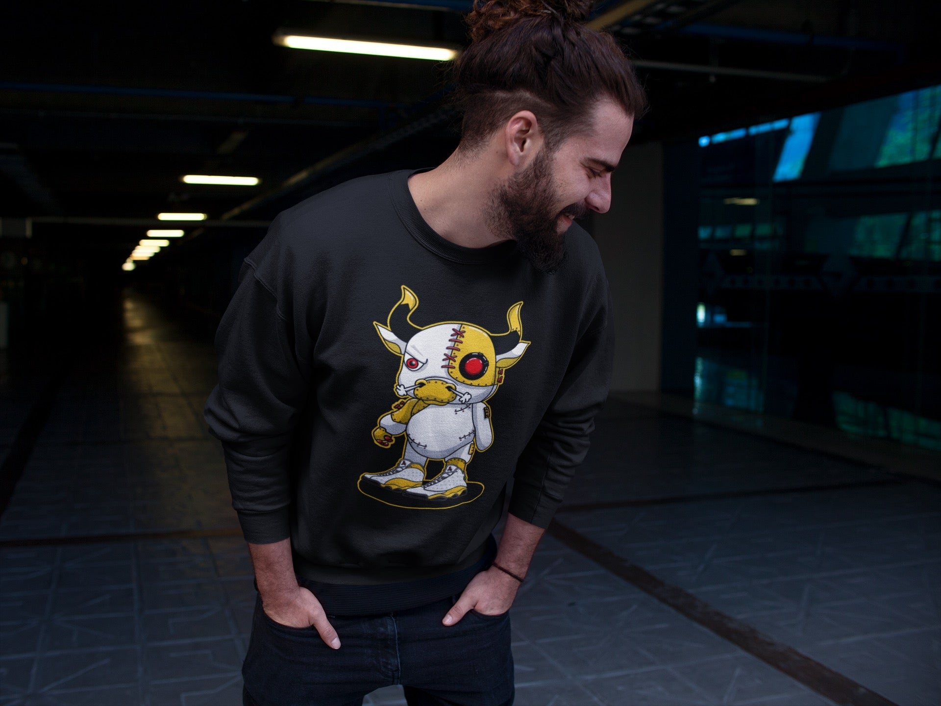 Jordan 13 Del Sol Shirt To Match Jordans Cyborg Bull Sneaker Tees Jordan 13 Del Sol Drip Gear Zone Sneaker Matching Clothing Unisex Shirts