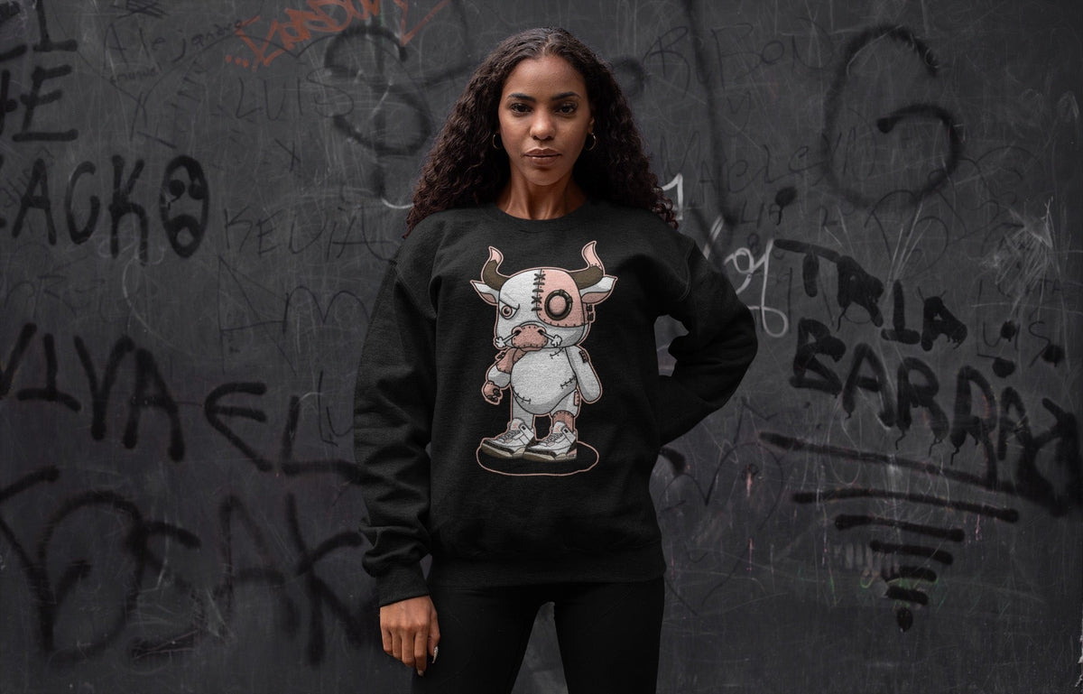 Jordan 3 Atmosphere Sneaker Matching T-Shirt Cyborg Bull Sneaker Tees Jordan 3 Atmosphere Sneaker Release Tees Crew Neck Tees