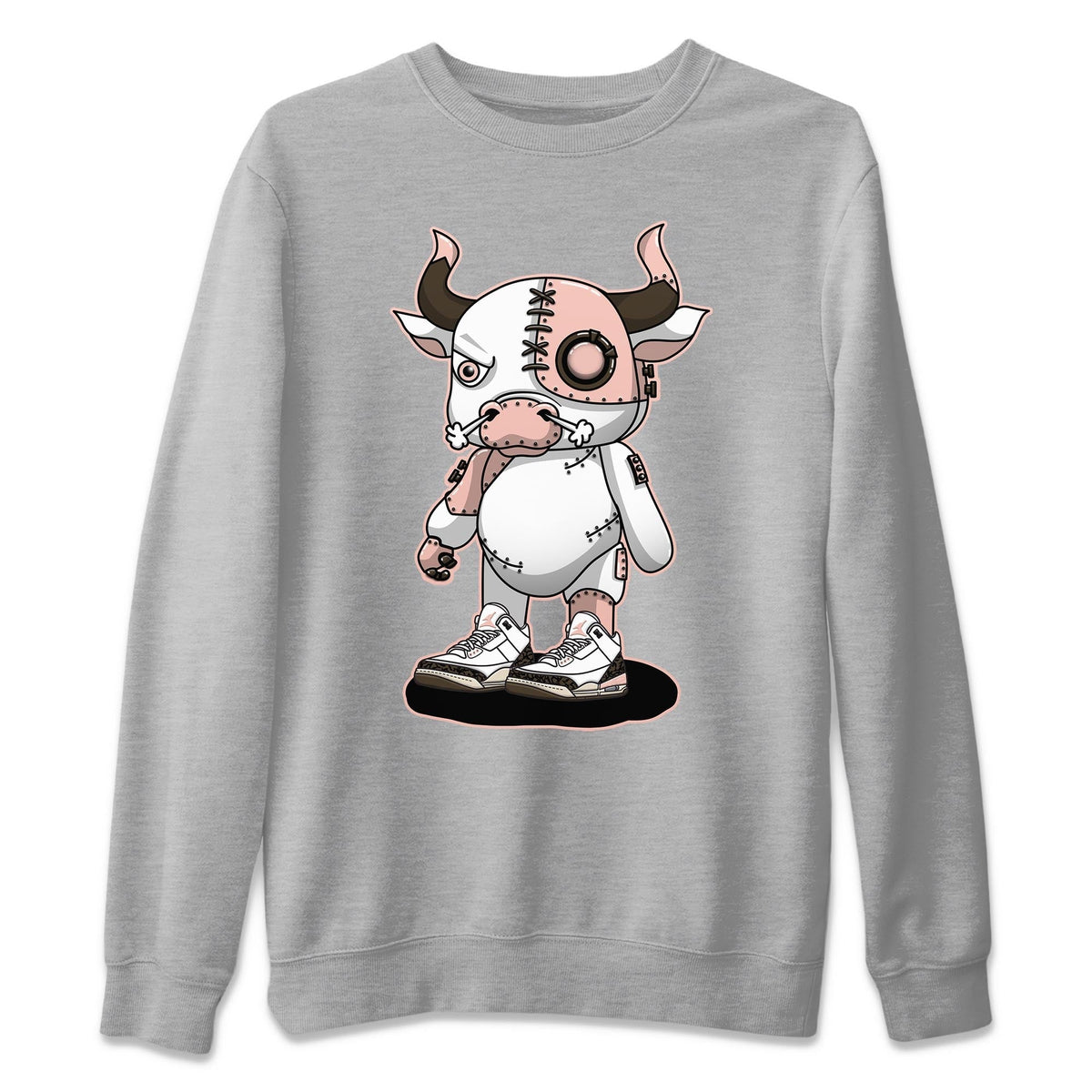 Jordan 3 Atmosphere Sneaker Matching T-Shirt Cyborg Bull Sneaker Tees Jordan 3 Atmosphere Sneaker Release Tees Crew Neck Tees