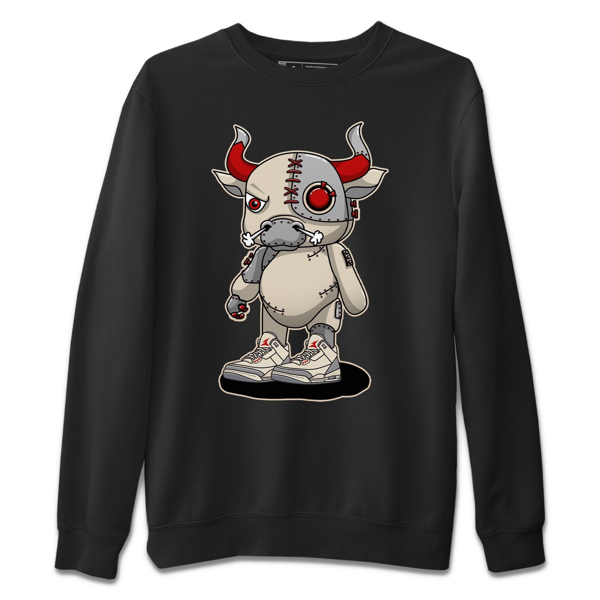 Jordan 3 Muslin Shirt To Match Jordans Cyborg Bull Sneaker Tees Jordan 3 Muslin Drip Gear Zone Sneaker Matching Clothing Unisex Shirts