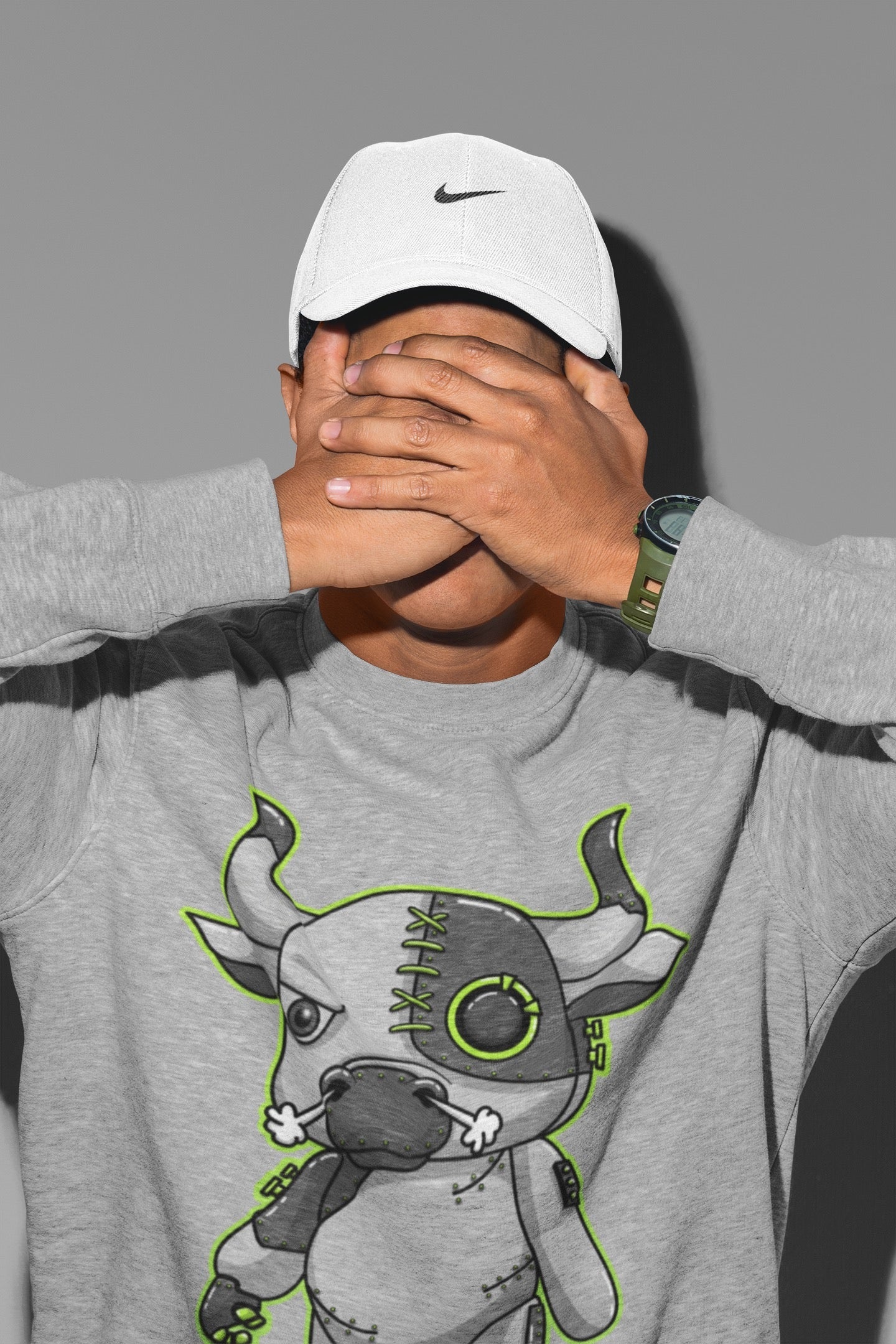 Jordan 5 Green Bean Sneaker Matching T-Shirt Cyborg Bull Sneaker Tees Jordan 5 Green Bean Sneaker Release Tees Crew Neck Tees