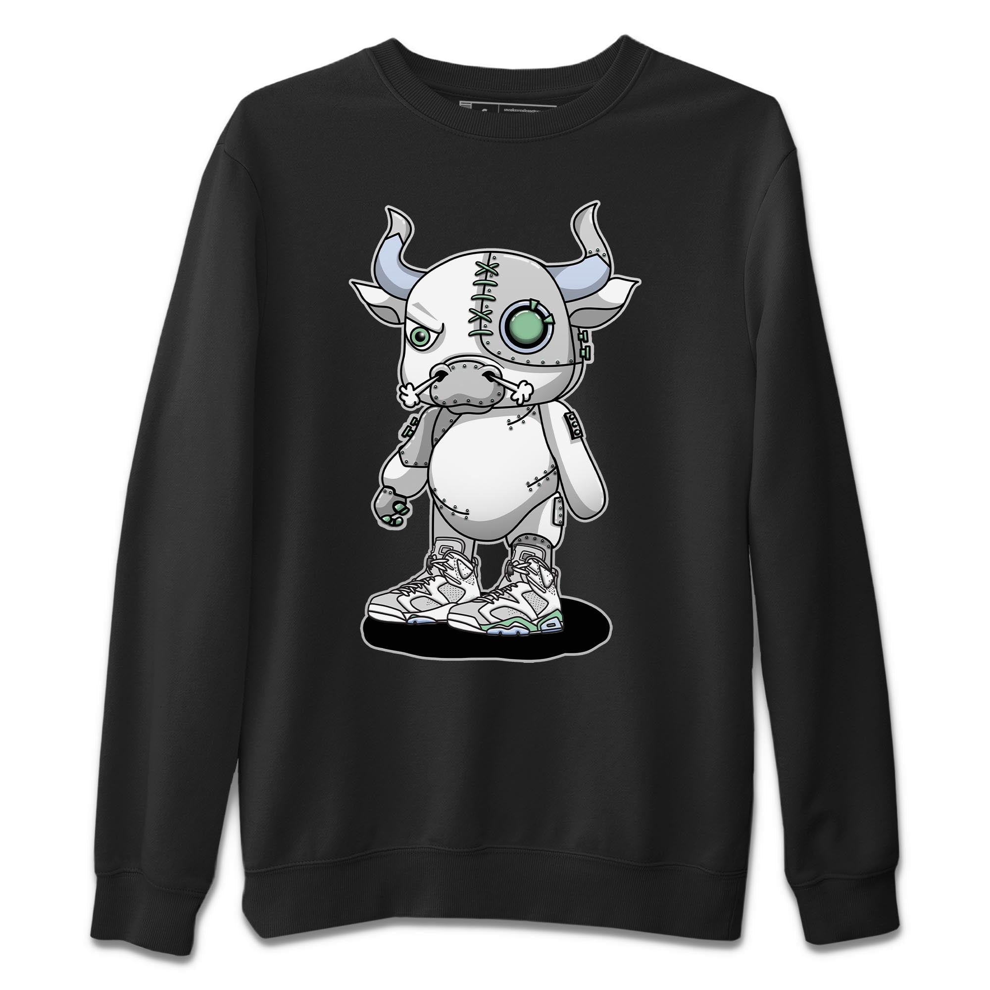 Jordan 6 Mint Foam Shirt To Match Jordans Cyborg Bull Sneaker Tees Jordan 6 Mint Foam Drip Gear Zone Sneaker Matching Clothing Unisex Shirts