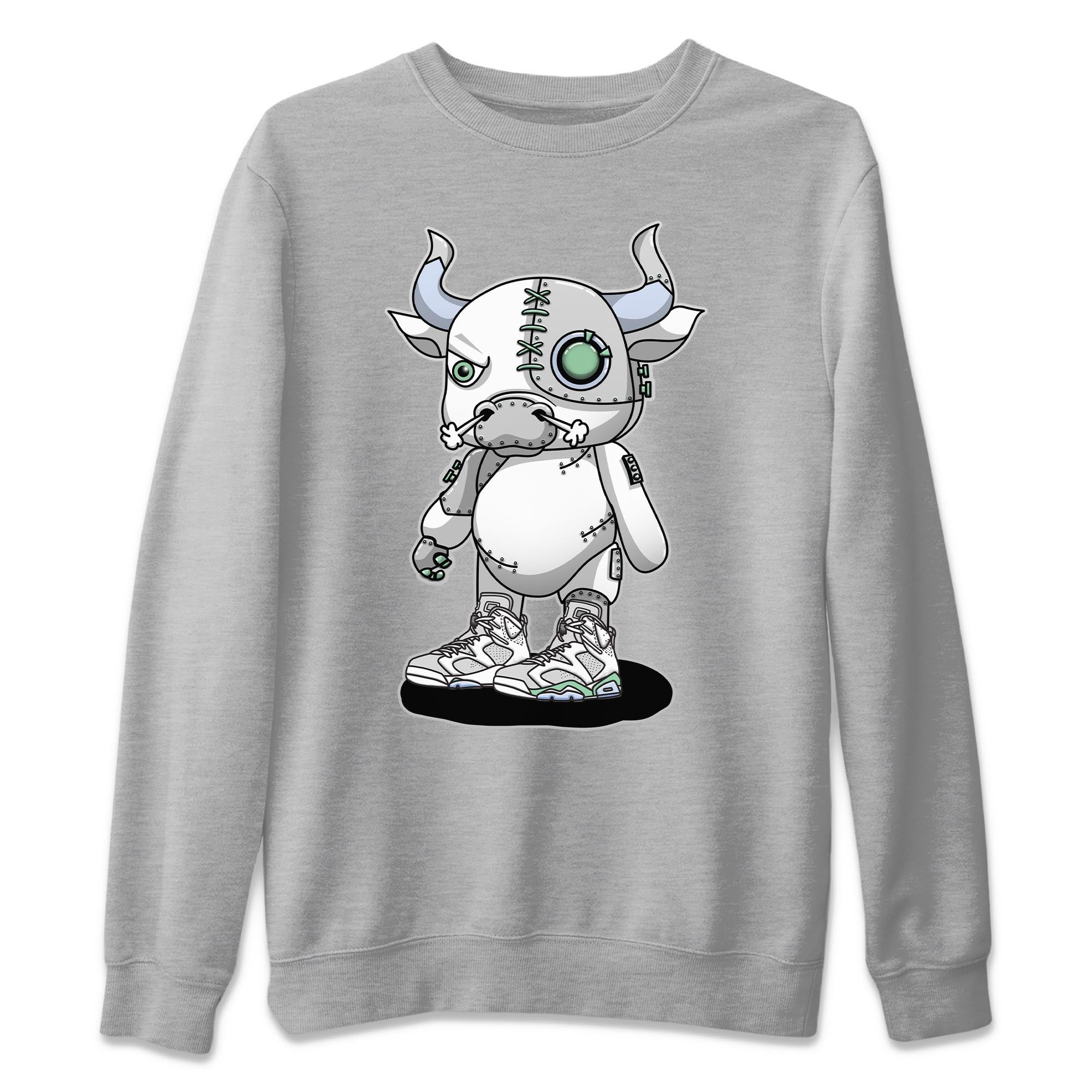 Jordan 6 Mint Foam Shirt To Match Jordans Cyborg Bull Sneaker Tees Jordan 6 Mint Foam Drip Gear Zone Sneaker Matching Clothing Unisex Shirts