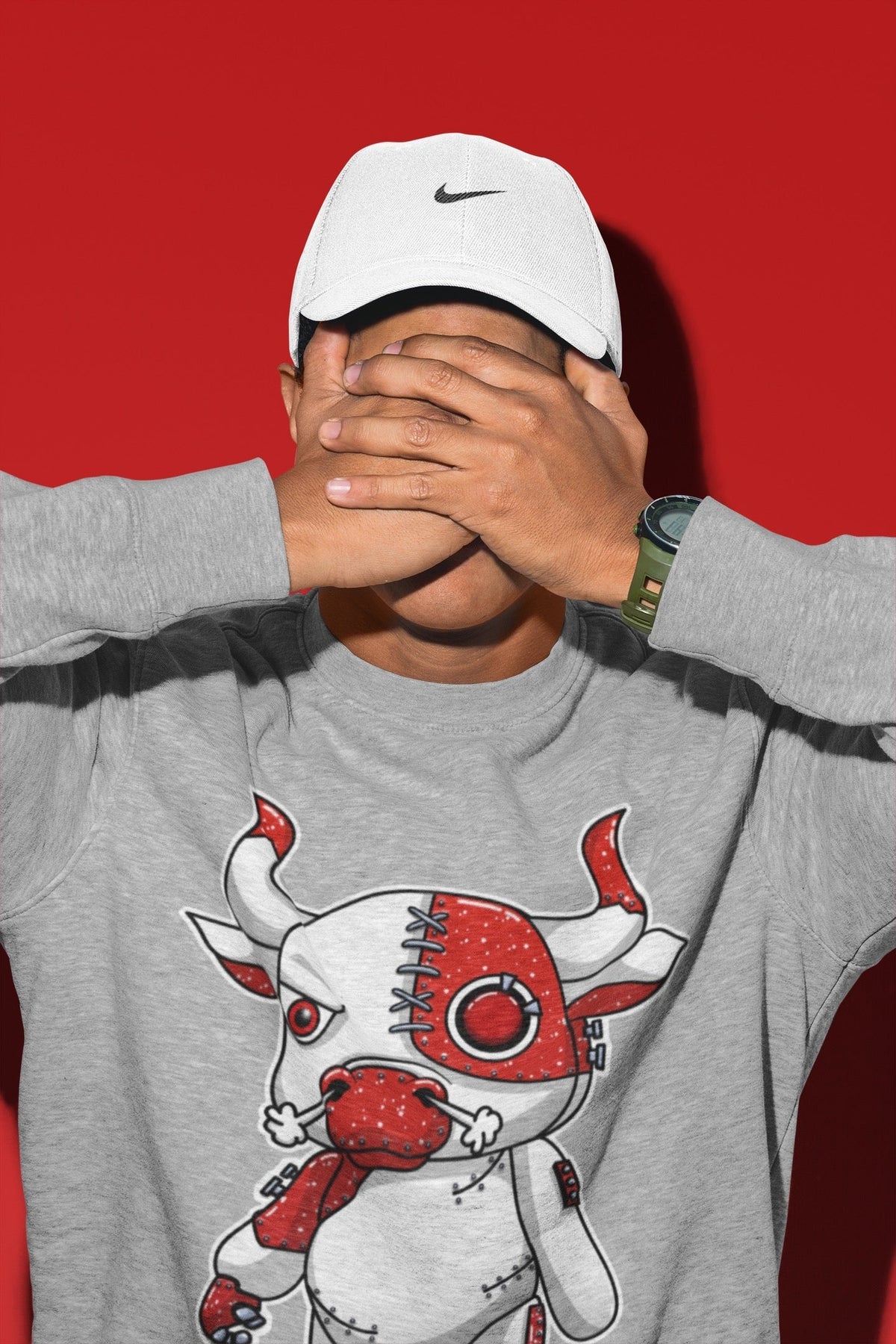 Jordan 6 Red Velvet Cookies Sneaker Matching T-Shirt Cyborg Bull Sneaker Tees Jordan 6 Red Velvet Cookies Sneaker Release Tees Crew Neck Tees