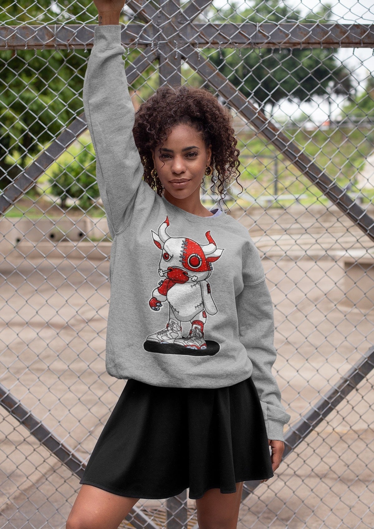 Jordan 6 Red Velvet Cookies Sneaker Matching T-Shirt Cyborg Bull Sneaker Tees Jordan 6 Red Velvet Cookies Sneaker Release Tees Crew Neck Tees