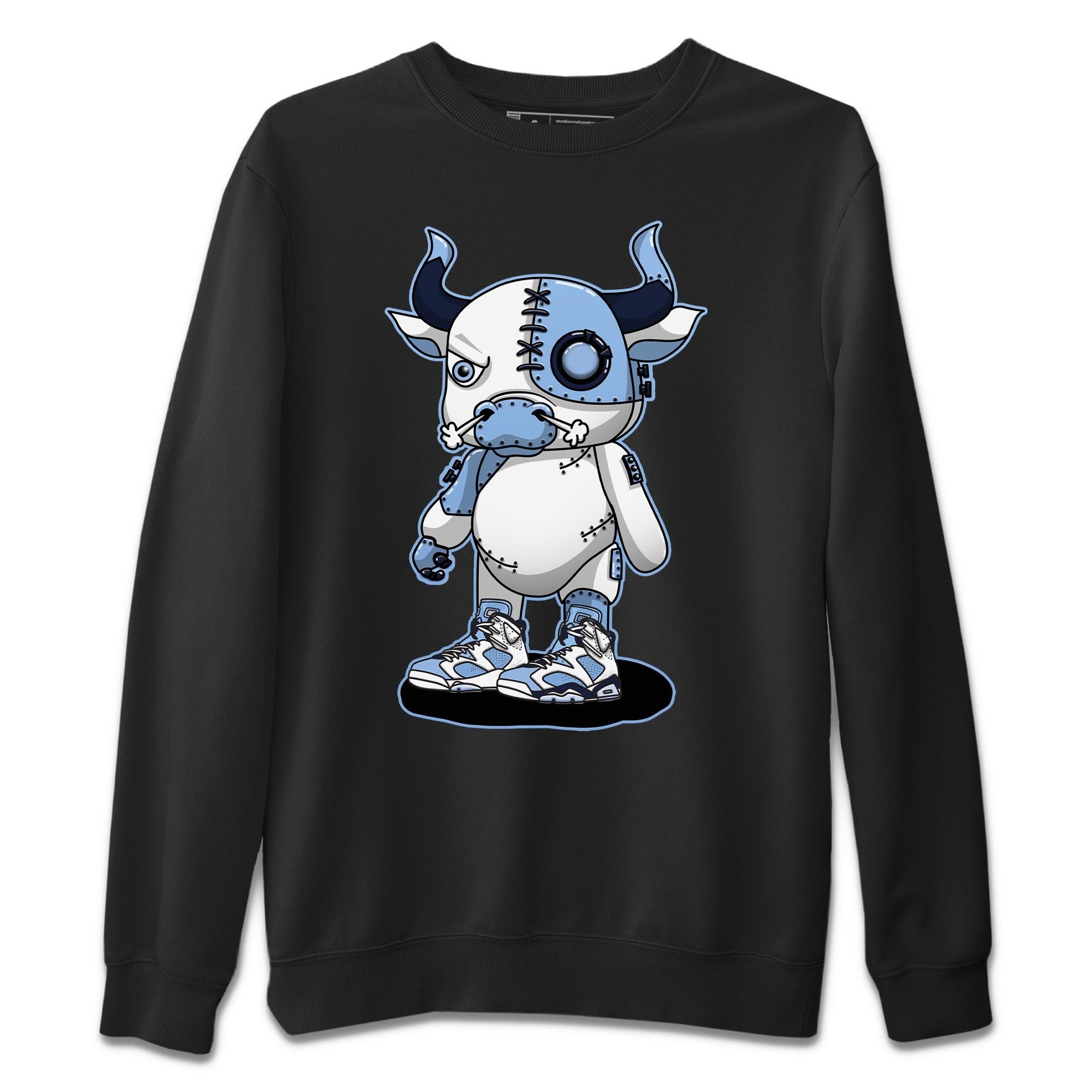 Jordan 6 UNC Shirt To Match Jordans Cyborg Bull Sneaker Tees Jordan 6 UNC Drip Gear Zone Sneaker Matching Clothing Unisex Shirts