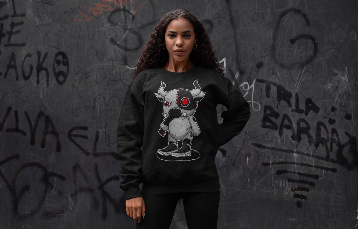 Jordan 9 Particle Grey Shirt To Match Jordans Cyborg Bull Sneaker Tees Jordan 9 Particle Grey Drip Gear Zone Sneaker Matching Clothing Unisex Shirts