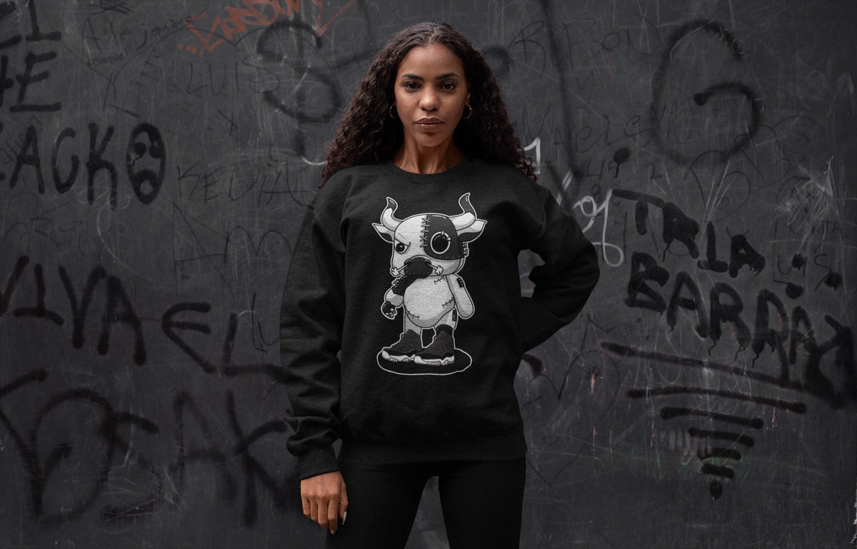 Jordan 11 72-10 Sneaker Matching T-Shirt Cyborg Bull Sneaker Tees Jordan 11 72-10 Sneaker Release Tees Crew Neck Tees