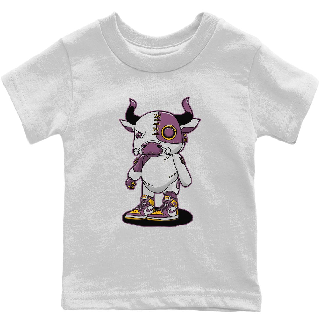Jordan 1 Brotherhood Sneaker Matching T-Shirt Cyborg Bull Sneaker Tees Jordan 1 Brotherhood Sneaker Release Tees Kids Shirts