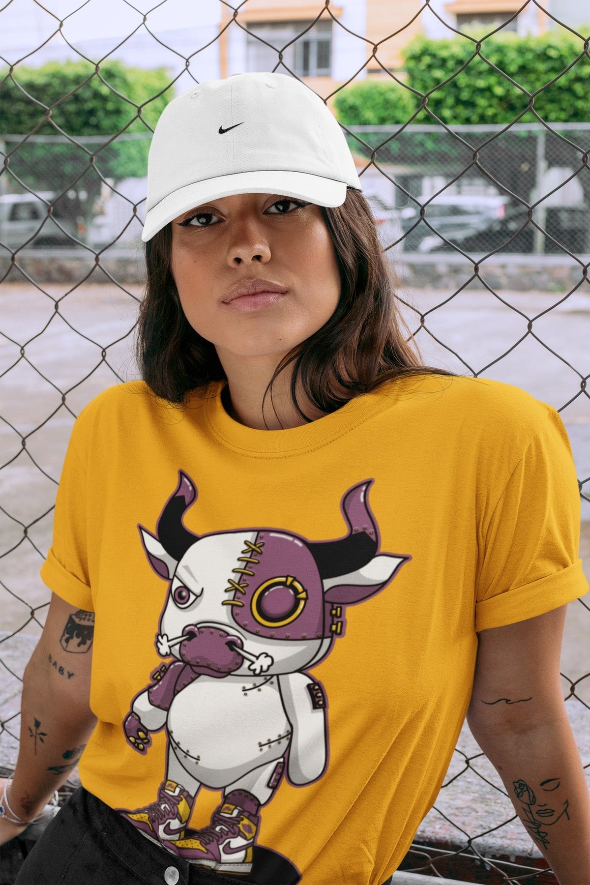 Jordan 1 Brotherhood Sneaker Matching T-Shirt Cyborg Bull Sneaker Tees Jordan 1 Brotherhood Sneaker Release Tees Crew Neck Tees
