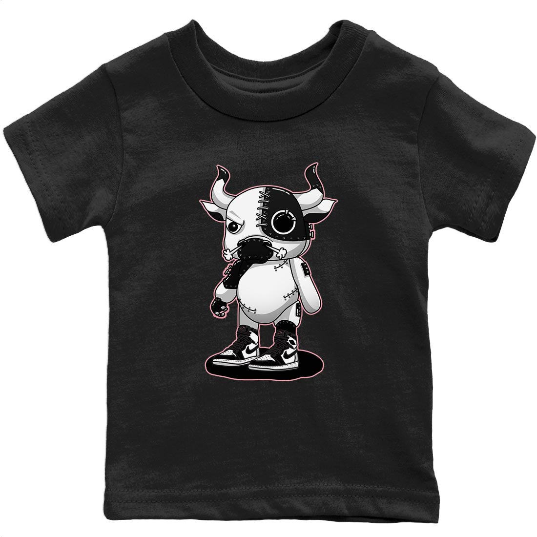 Jordan 1 Stage Haze Sneaker Matching T-Shirt Cyborg Bull Sneaker Tees Jordan 1 Stage Haze Sneaker Release Tees Kids Shirts