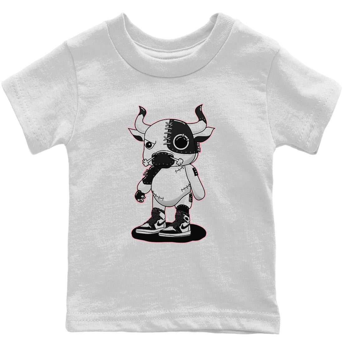 Jordan 1 Stage Haze Sneaker Matching T-Shirt Cyborg Bull Sneaker Tees Jordan 1 Stage Haze Sneaker Release Tees Kids Shirts