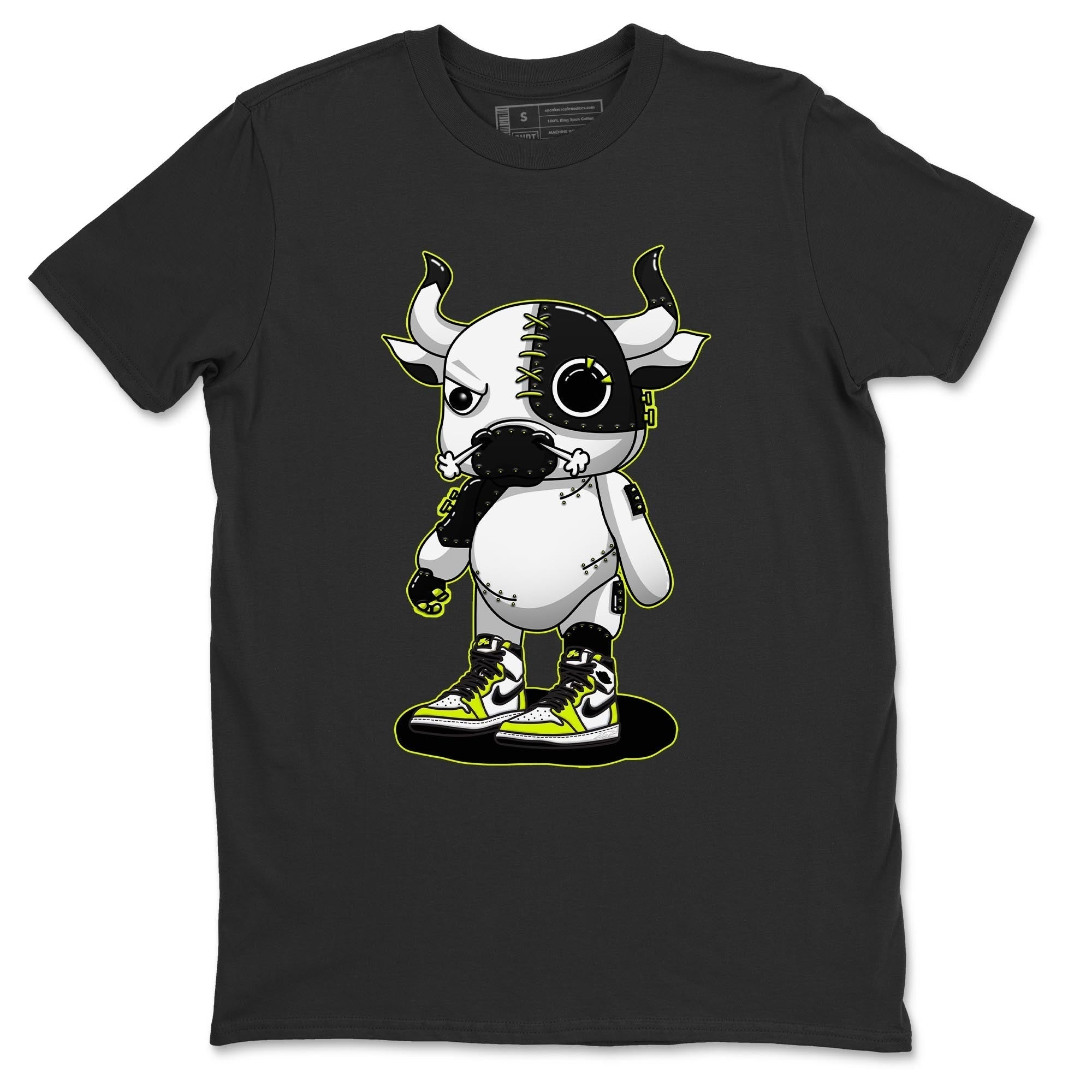 Jordan 1 Visionaire Sneaker Matching T-Shirt Cyborg Bull Sneaker Tees Jordan 1 Visionaire Sneaker Release Tees Crew Neck Tees