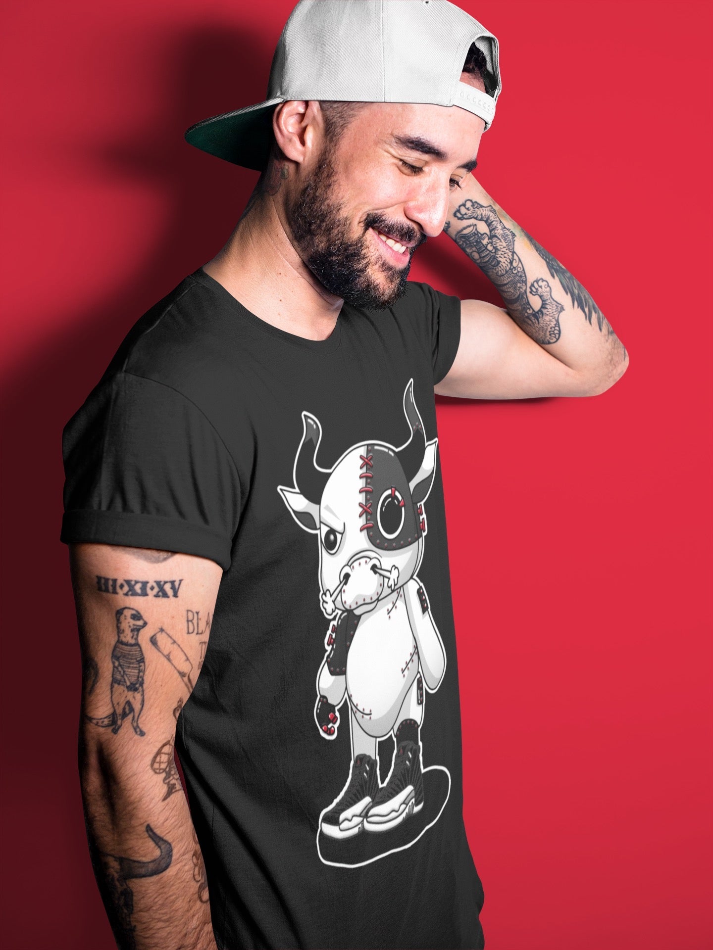 Jordan 12 Playoffs Shirt To Match Jordans Cyborg Bull Sneaker Tees Jordan 12 Playoffs Drip Gear Zone Sneaker Matching Clothing Unisex Shirts