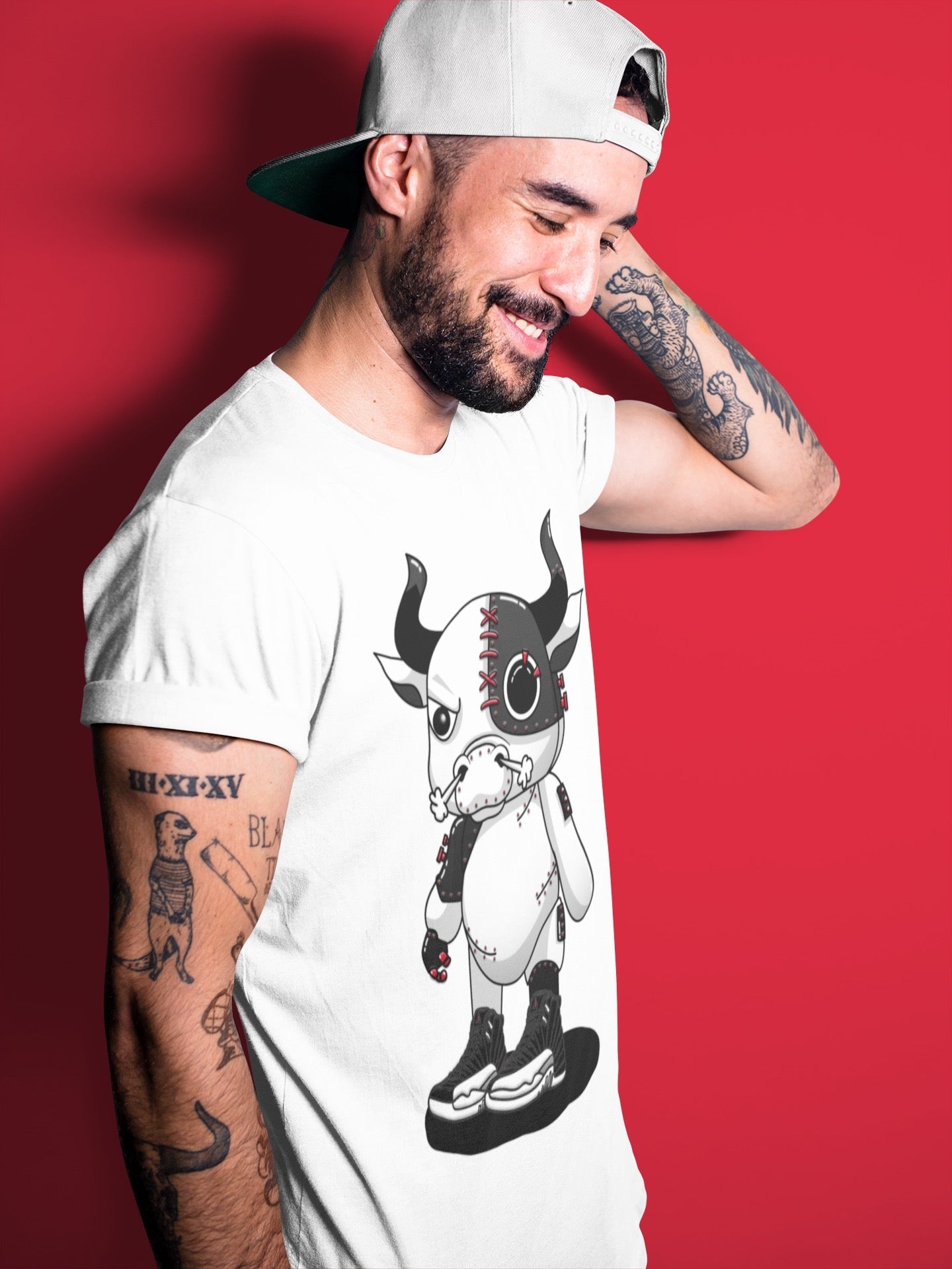 Jordan 12 Playoffs Shirt To Match Jordans Cyborg Bull Sneaker Tees Jordan 12 Playoffs Drip Gear Zone Sneaker Matching Clothing Unisex Shirts