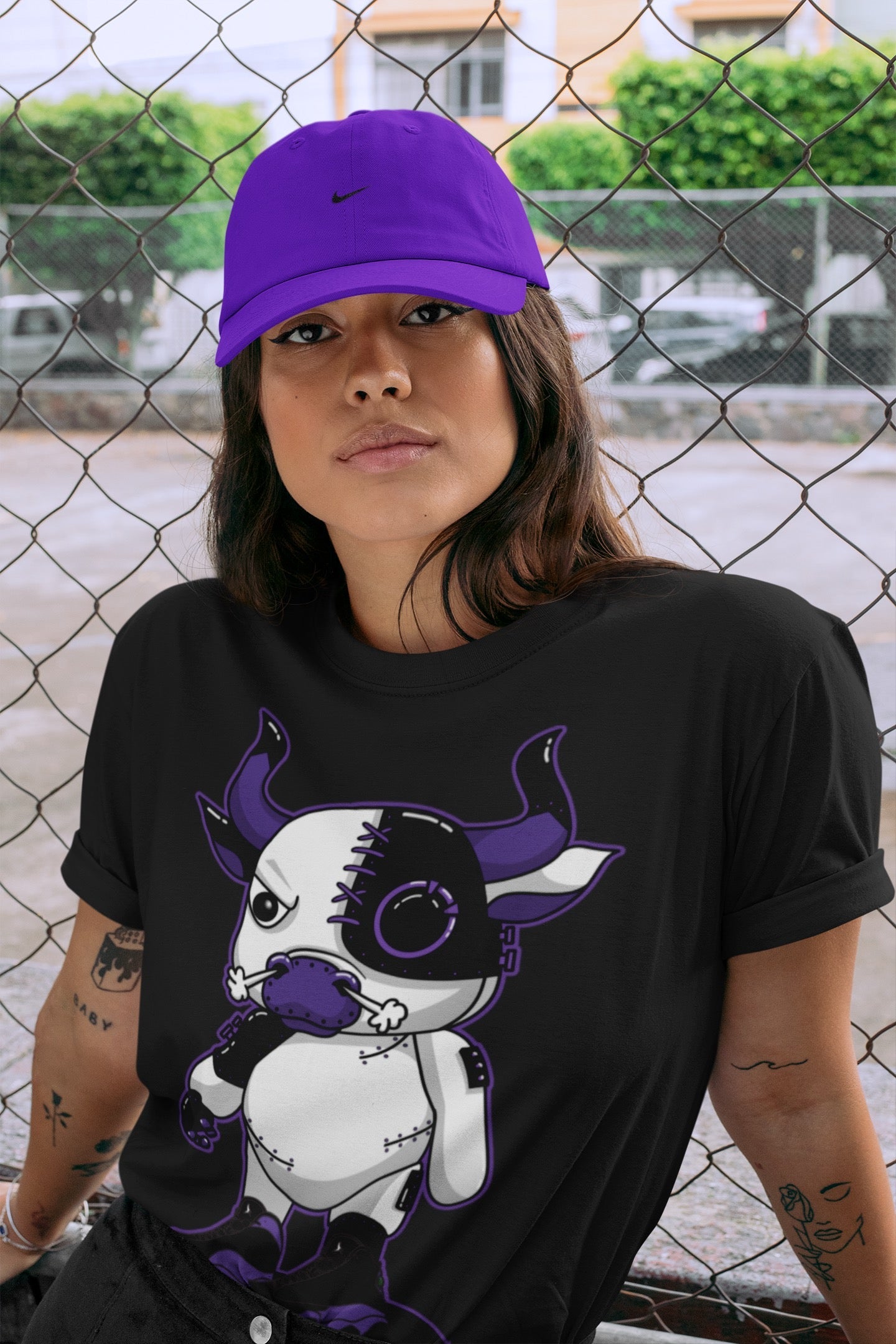 Jordan 13 Court Purple Shirt To Match Jordans Cyborg Bull Sneaker Tees Jordan 13 Court Purple Drip Gear Zone Sneaker Matching Clothing Unisex Shirts